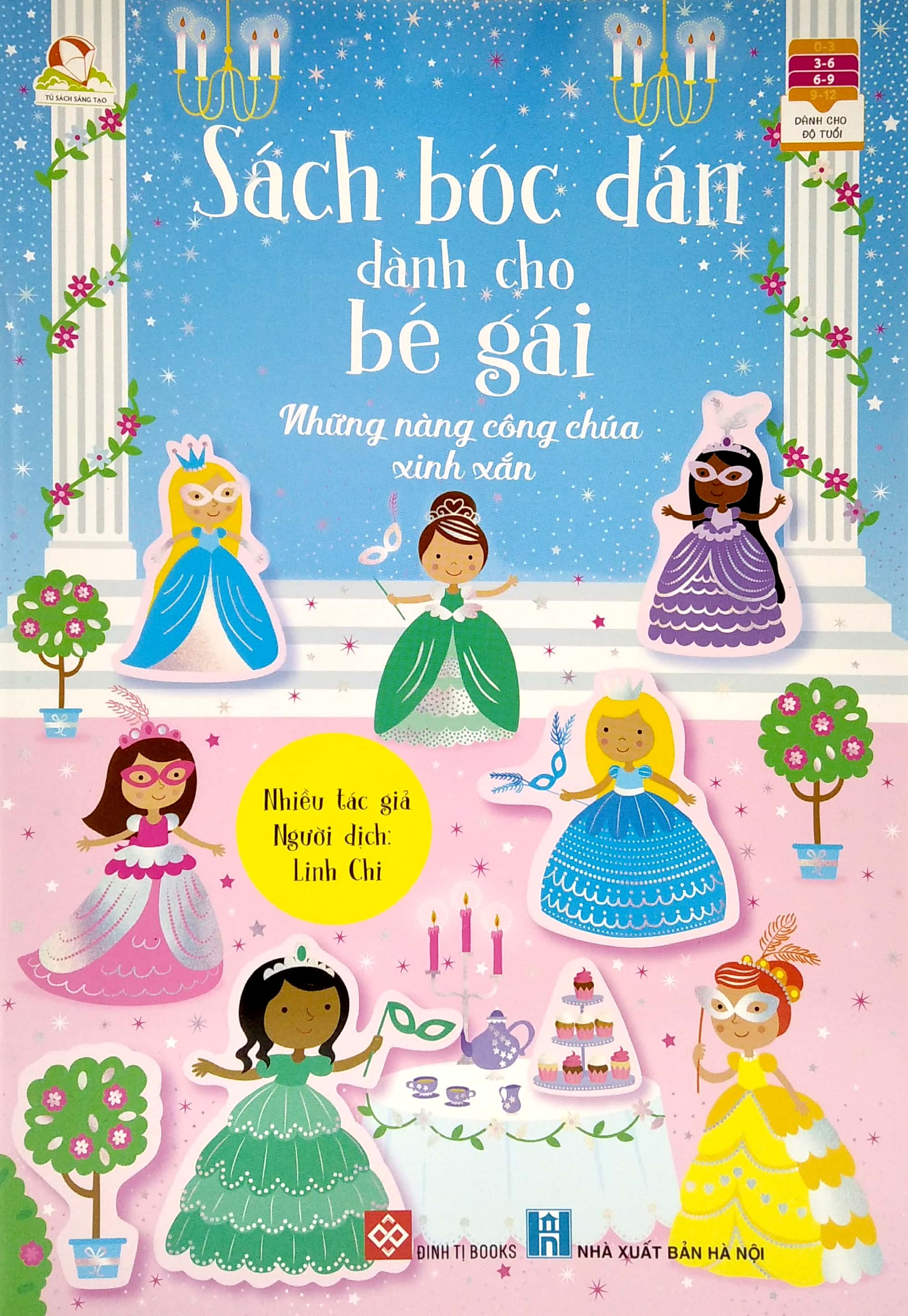 sách bóc dán dành cho bé gái - những nàng công chúa xinh xắn