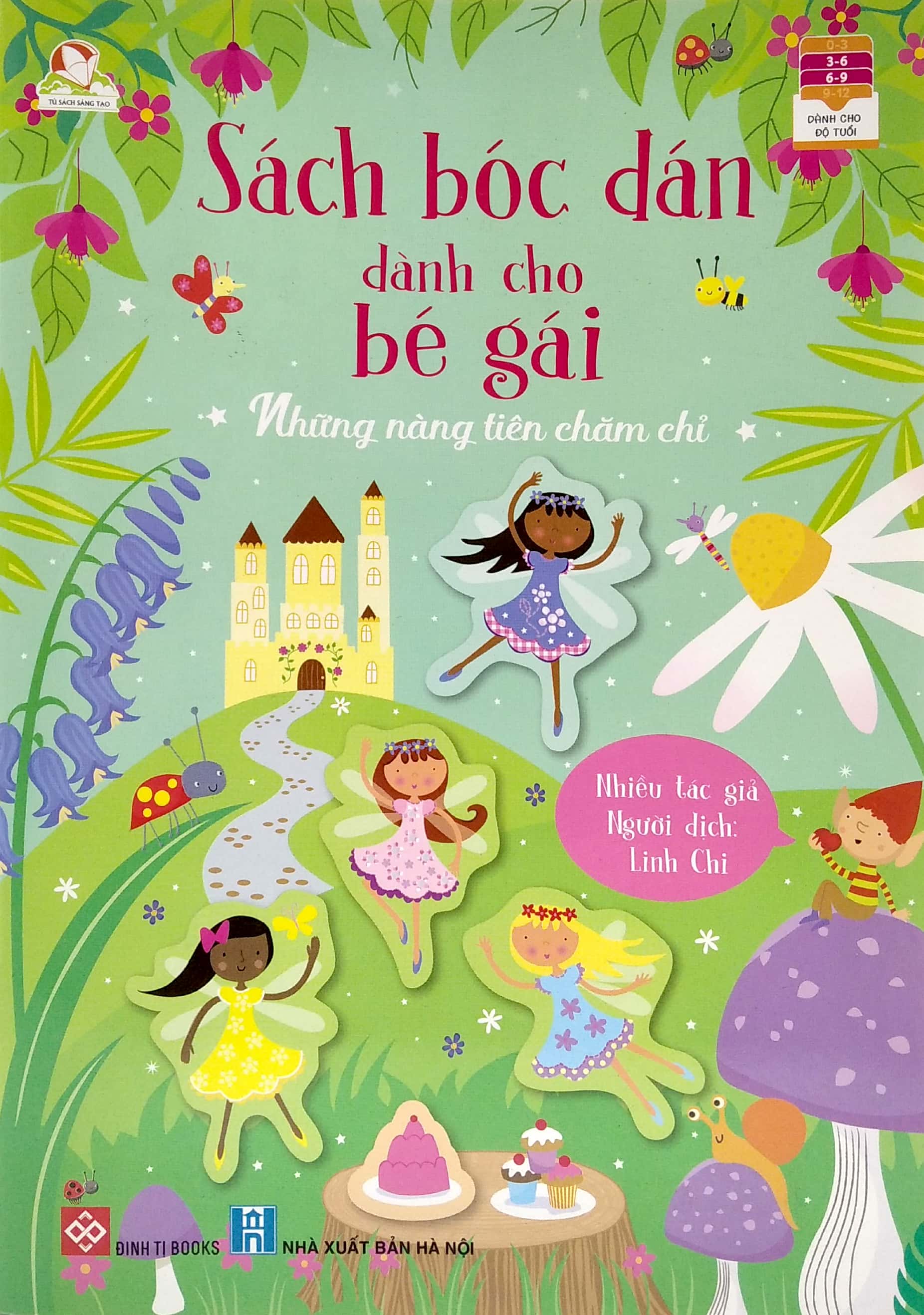 sách bóc dán dành cho bé gái - những nàng tiên chăm chỉ