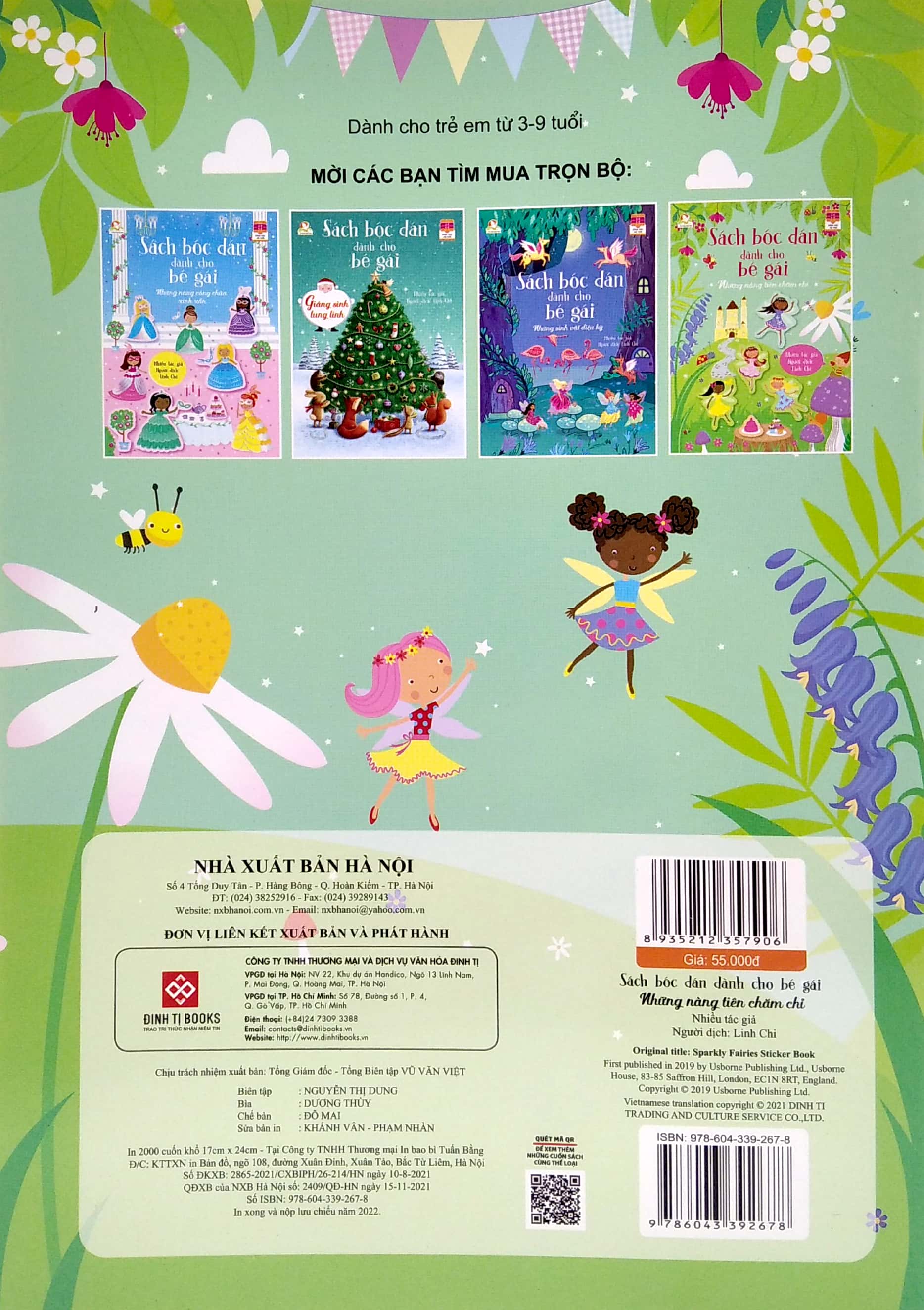 sách bóc dán dành cho bé gái - những nàng tiên chăm chỉ