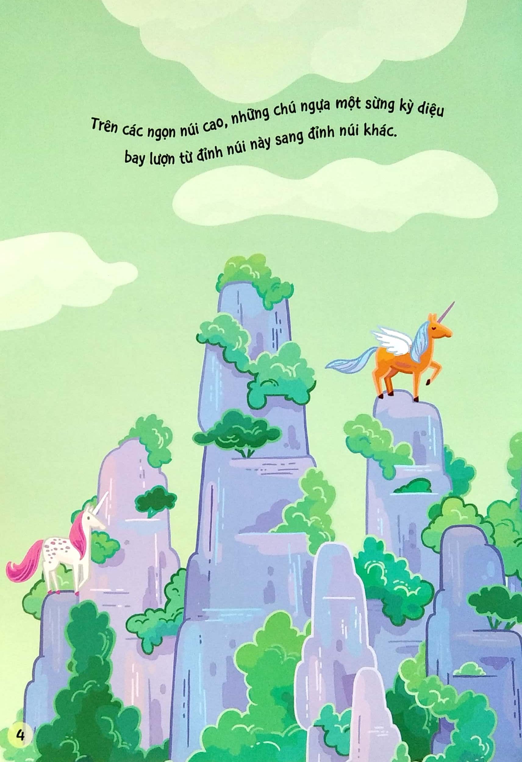 sách bóc dán dành cho bé gái - những sinh vật diệu kỳ