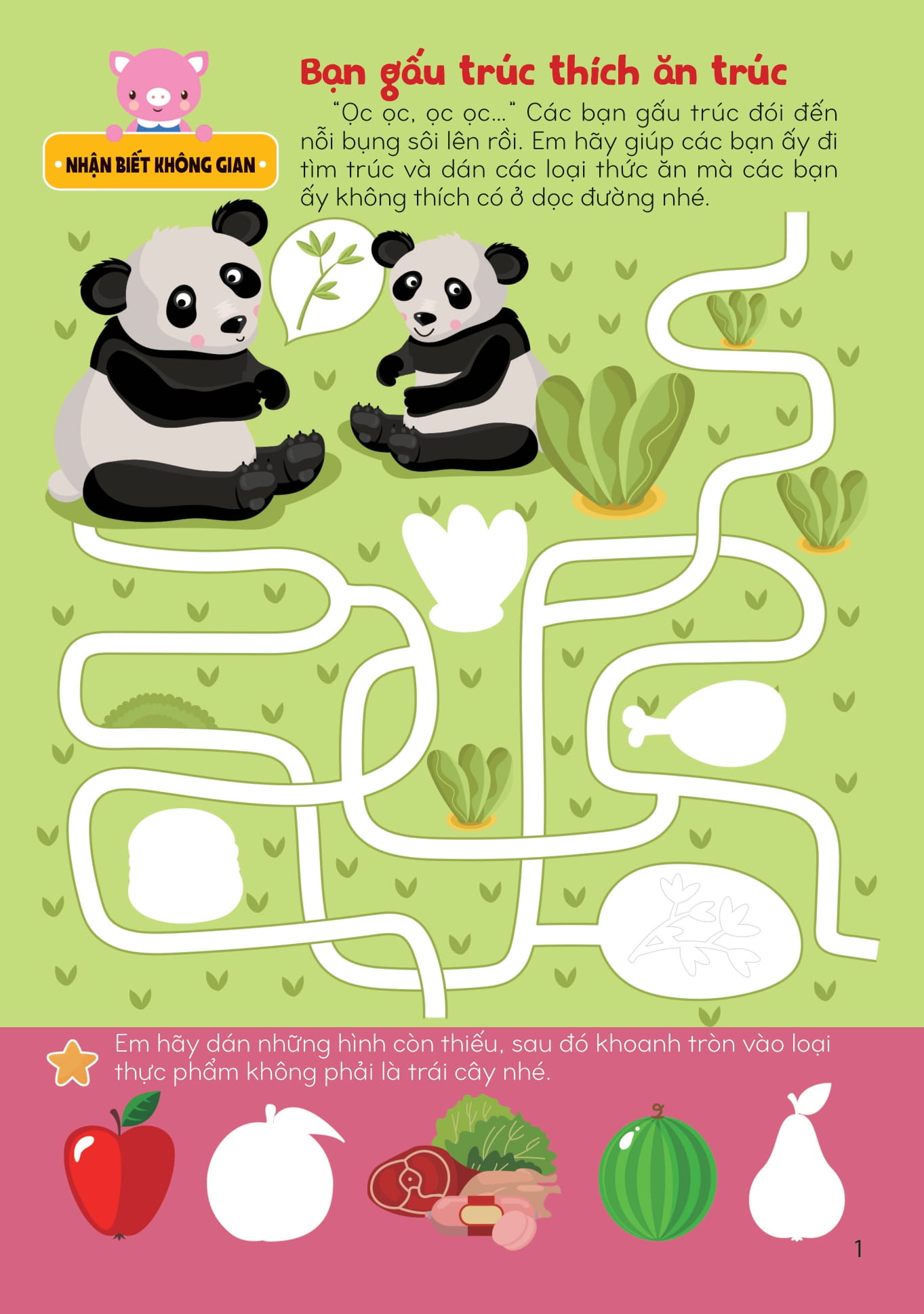 sách bóc dán giúp phát triển toàn diện cho trẻ - động thực vật quanh em