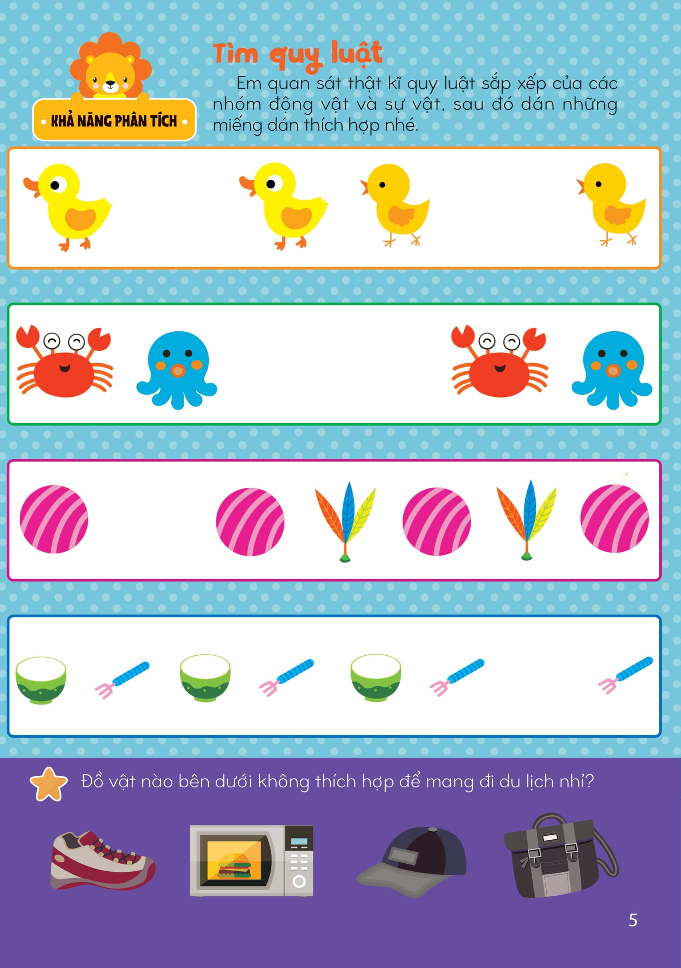 sách bóc dán giúp phát triển toàn diện cho trẻ - động thực vật quanh em