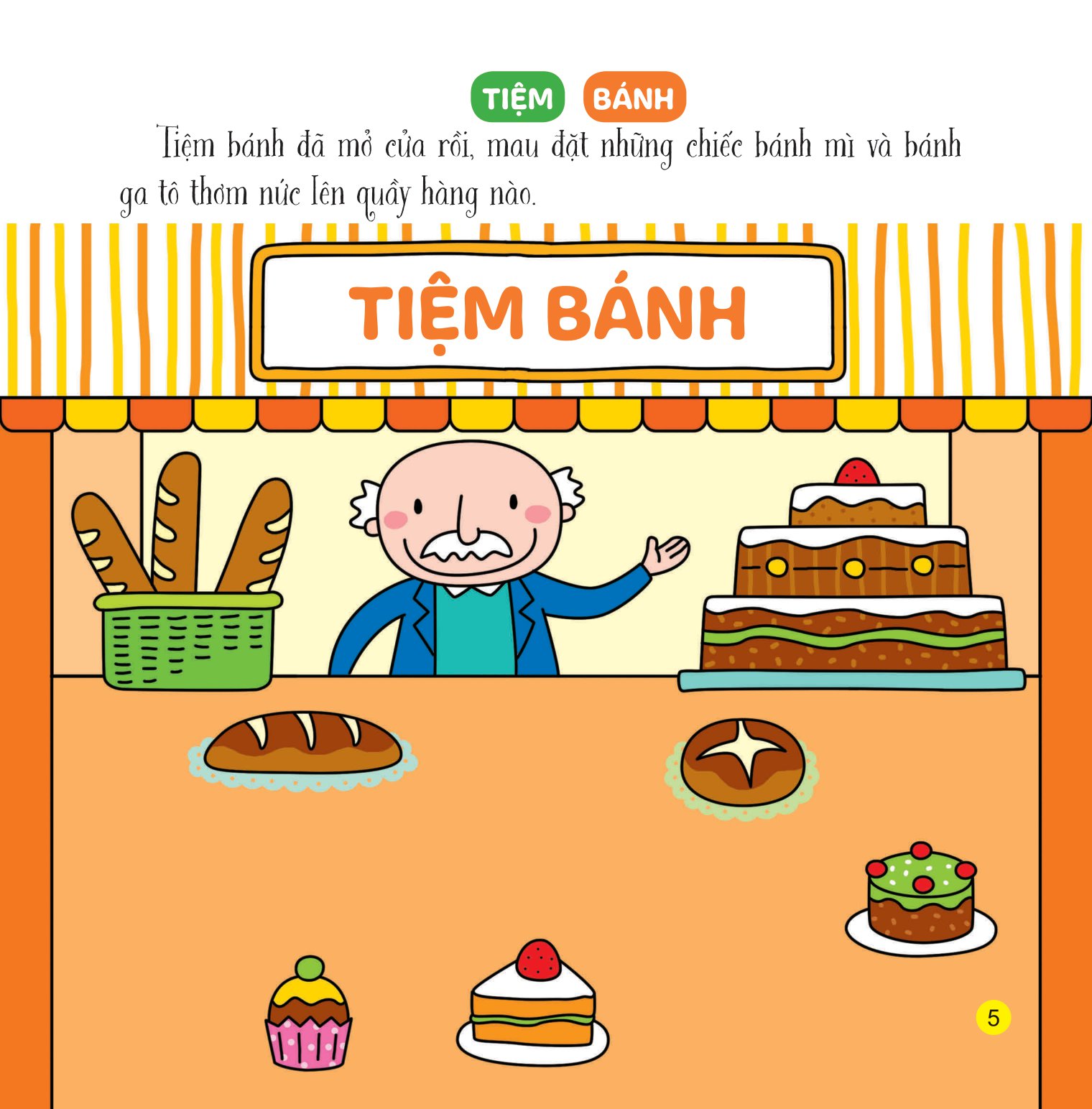 sách bóc dán giúp trẻ phát triển nhận thức đầu đời - cửa hàng bận rộn