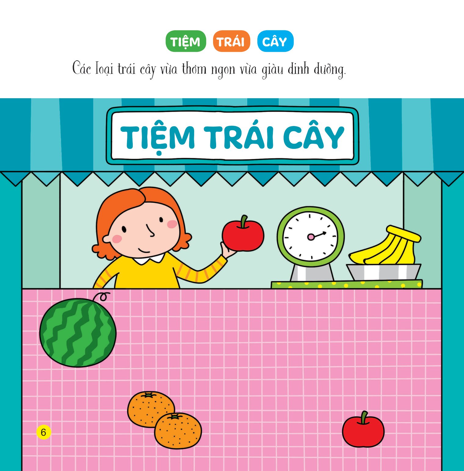 sách bóc dán giúp trẻ phát triển nhận thức đầu đời - cửa hàng bận rộn