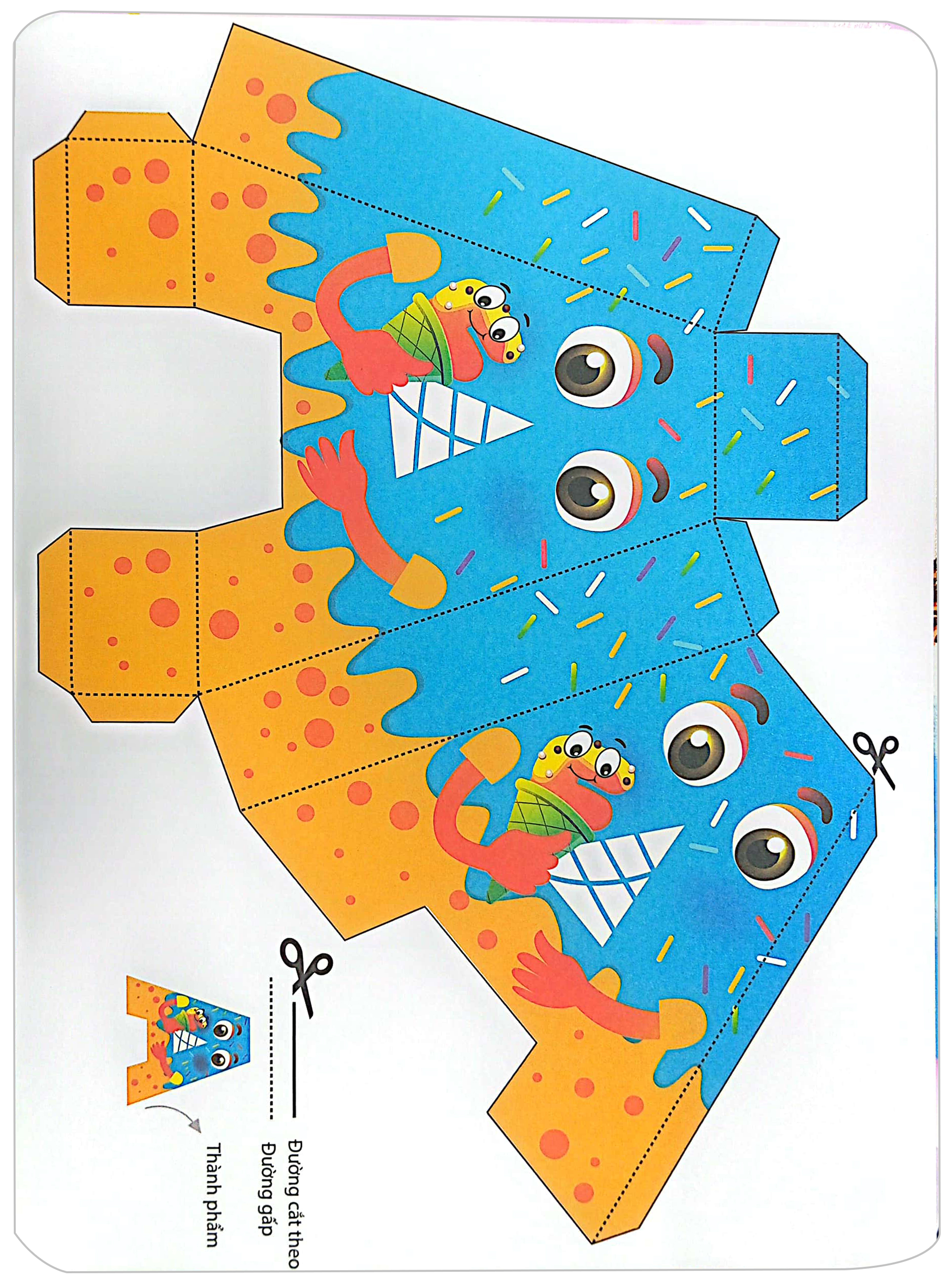 sách bóc dán khổng lồ - bảng chữ cái vui nhộn - funny alphabet - alphabet amusant (đa ngữ việt-anh-pháp)