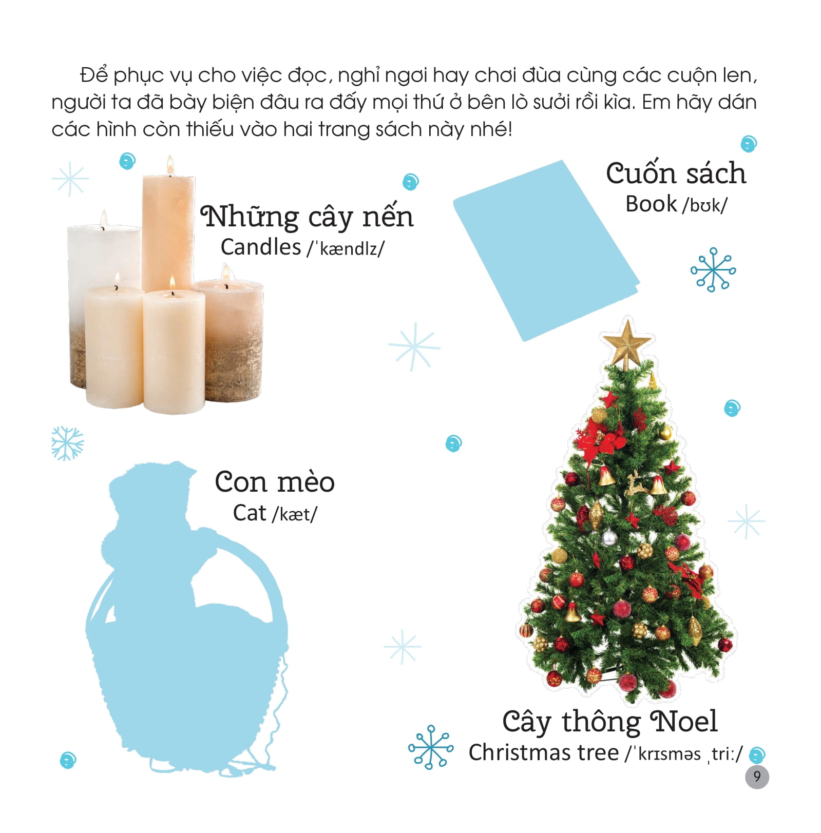 Sách Bóc Dán Phát Triển Ngôn Ngữ Và Nhận Biết - Giáng Sinh