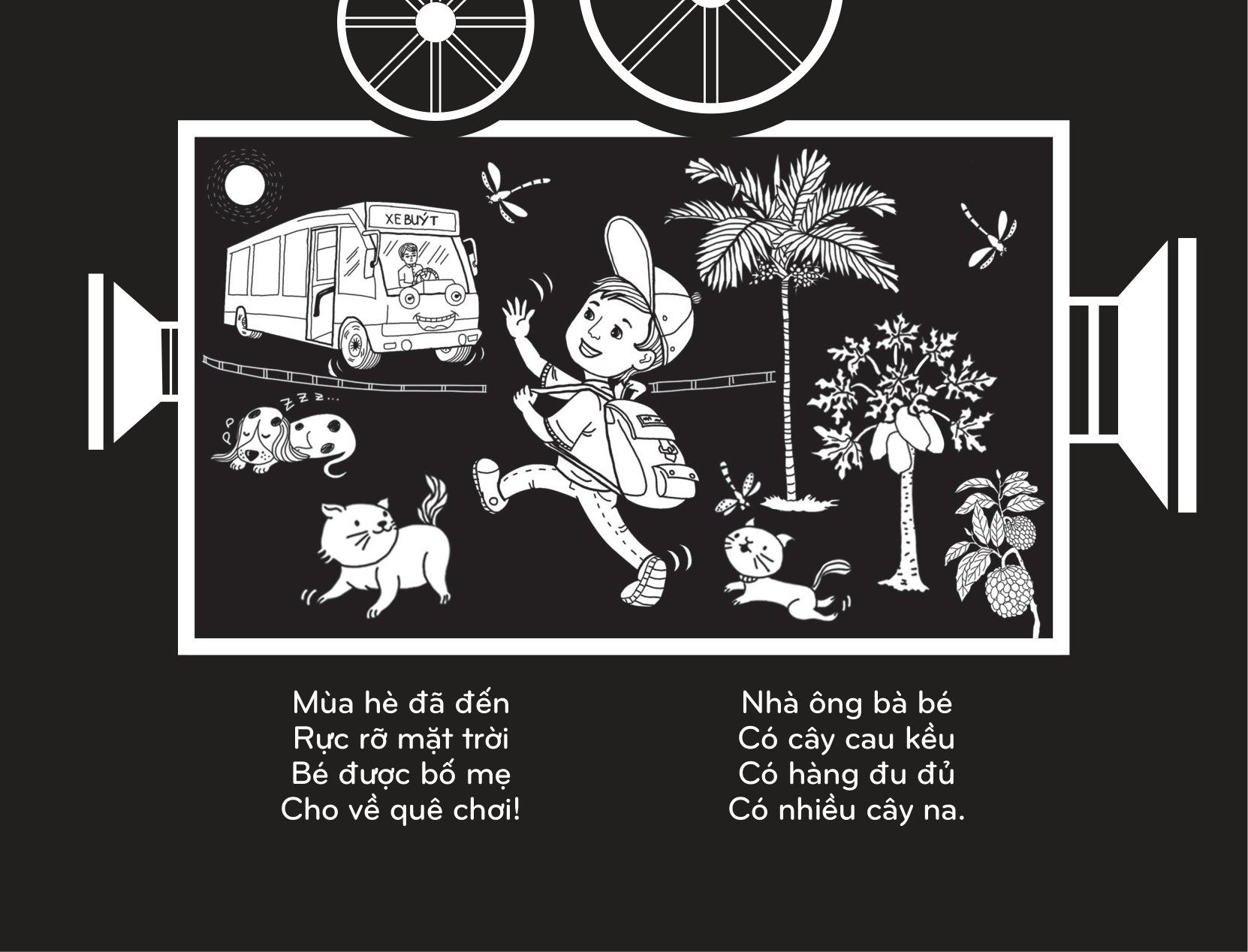 sách chiếu bóng - cinema book - rạp chiếu phim trong sách - các loài động vật nuôi