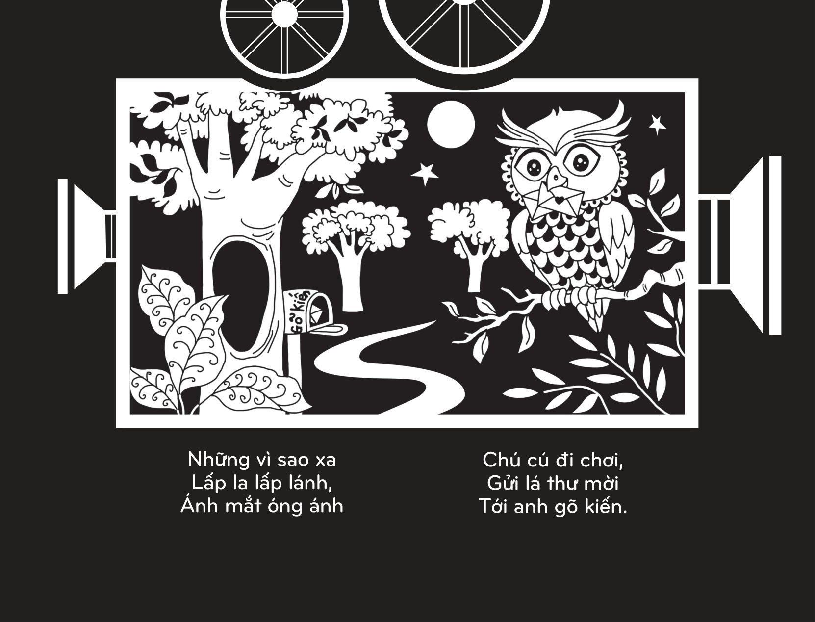 sách chiếu bóng - cinema book - rạp chiếu phim trong sách - động vật hoang dã