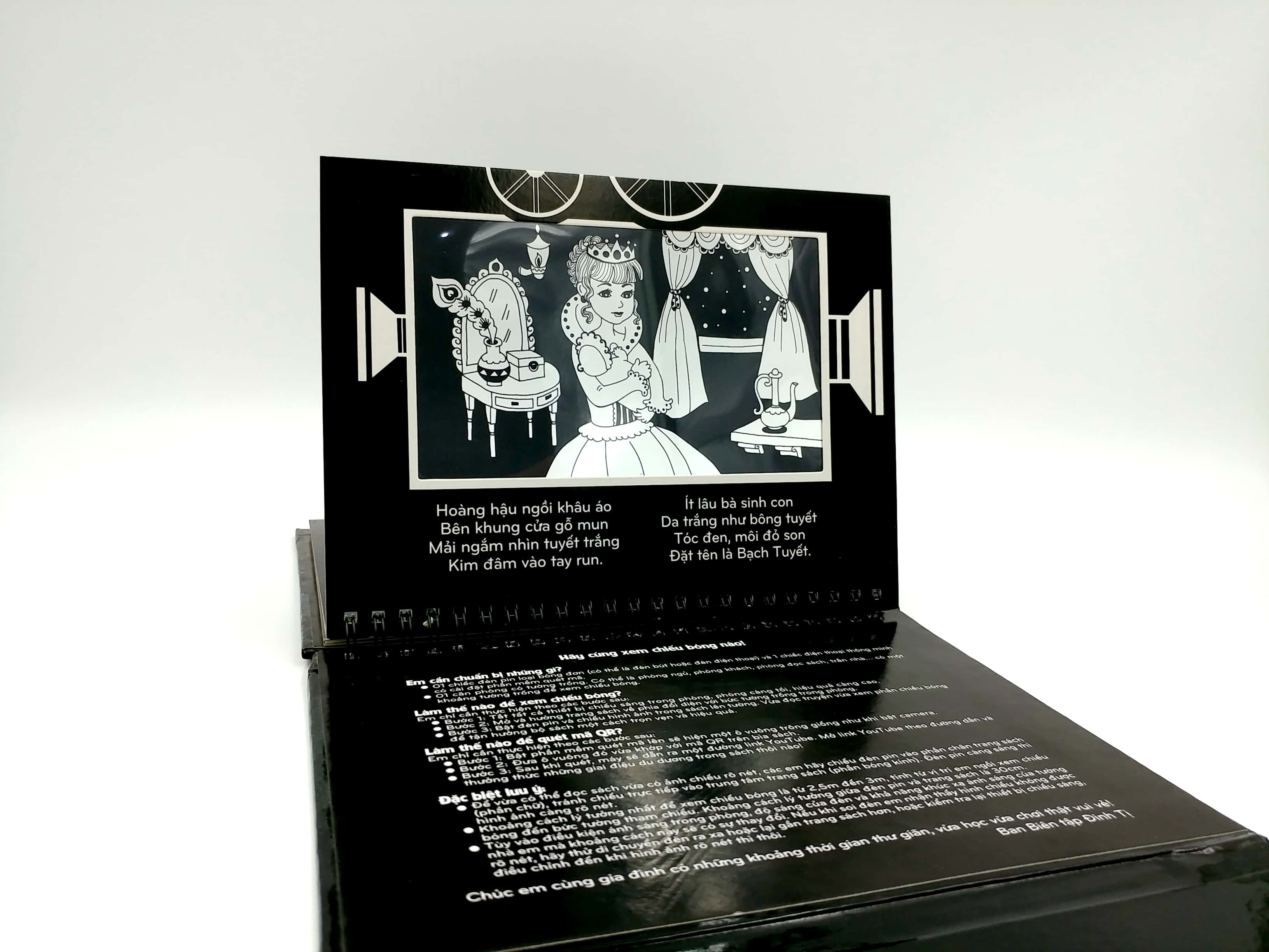 sách chiếu bóng - cinema book - rạp chiếu phim trong sách - nàng bạch tuyết