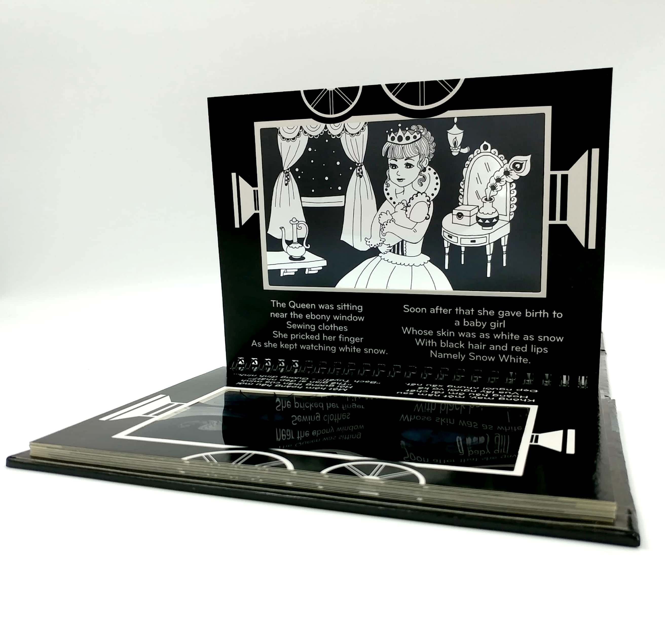 sách chiếu bóng - cinema book - rạp chiếu phim trong sách - nàng bạch tuyết