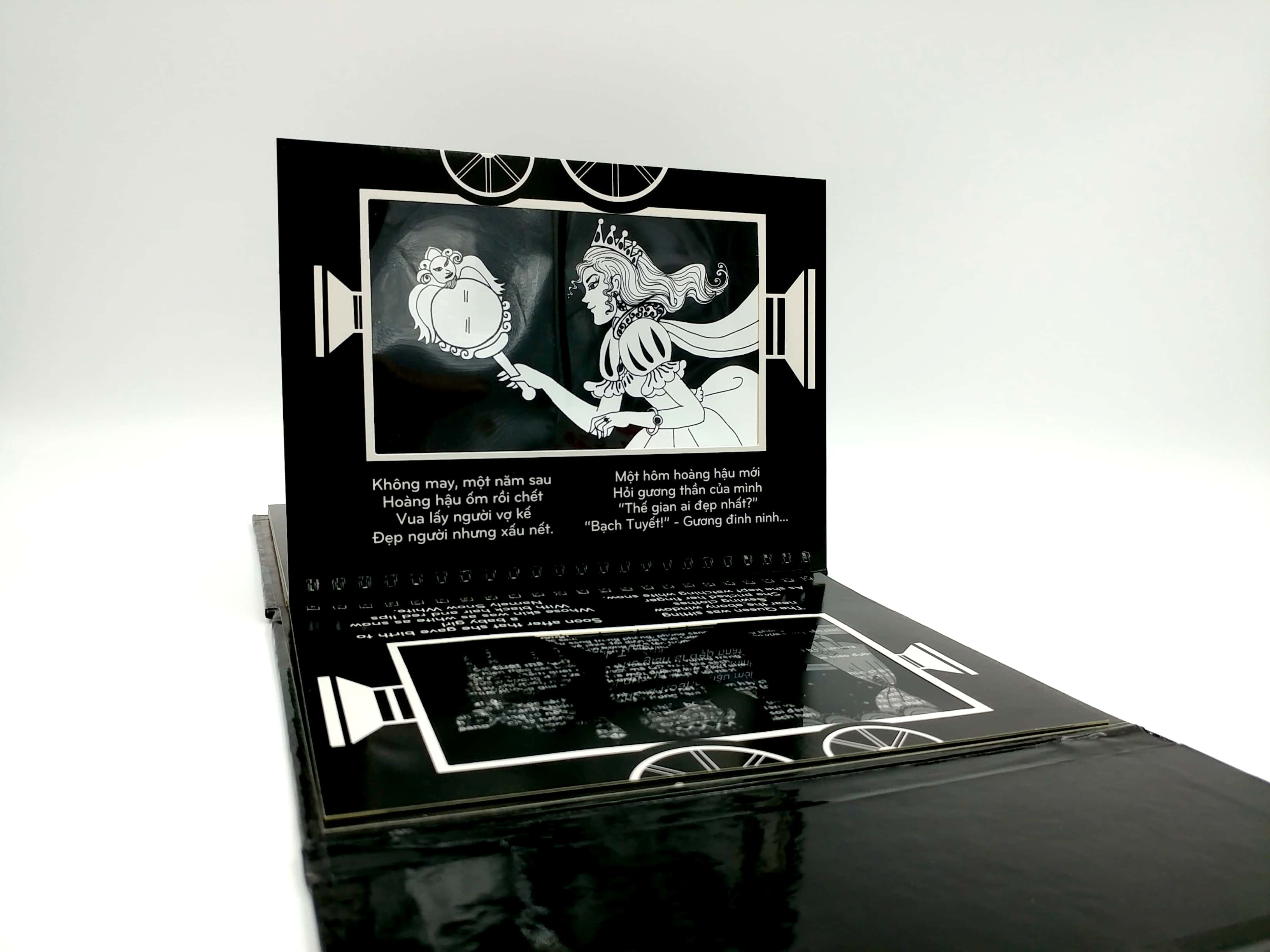 sách chiếu bóng - cinema book - rạp chiếu phim trong sách - nàng bạch tuyết