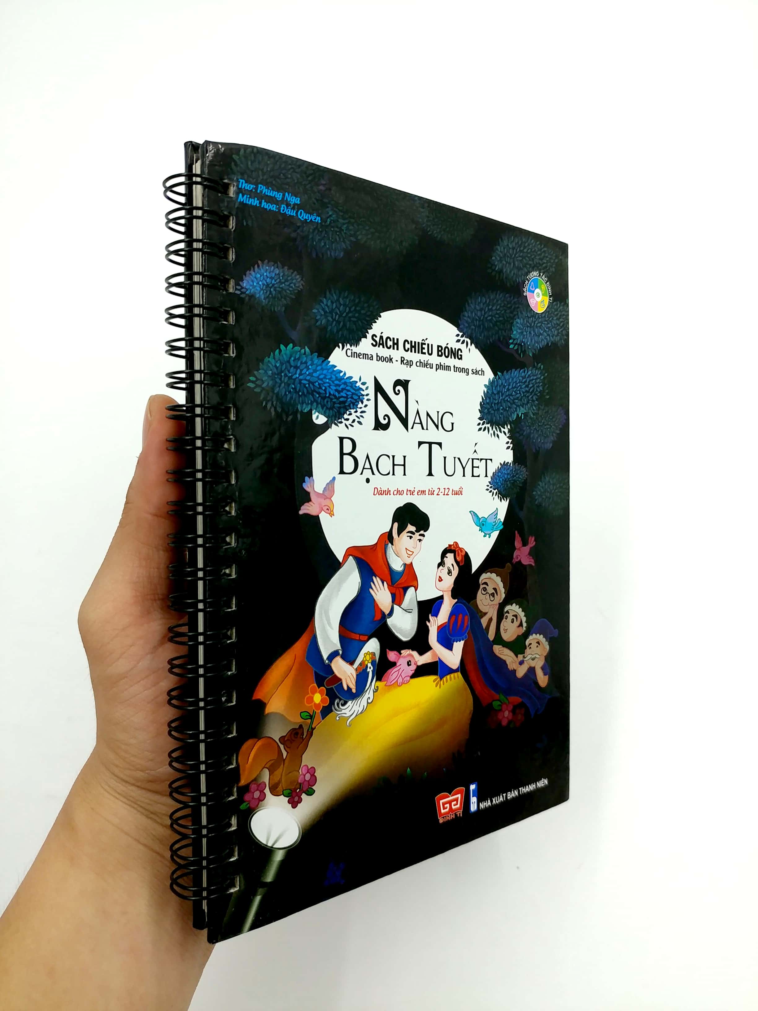 sách chiếu bóng - cinema book - rạp chiếu phim trong sách - nàng bạch tuyết