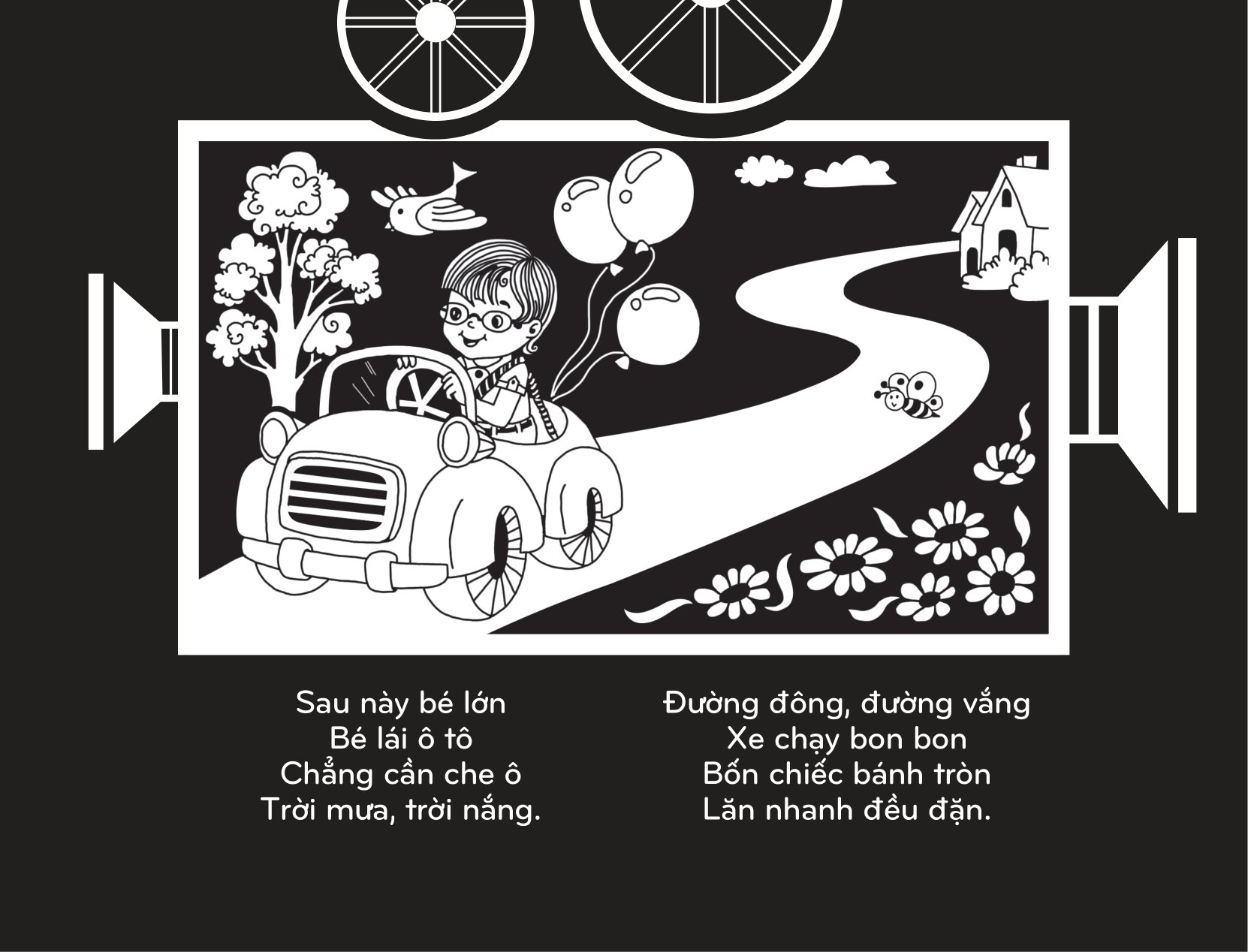 sách chiếu bóng - cinema book - rạp chiếu phim trong sách - phương tiện giao thông