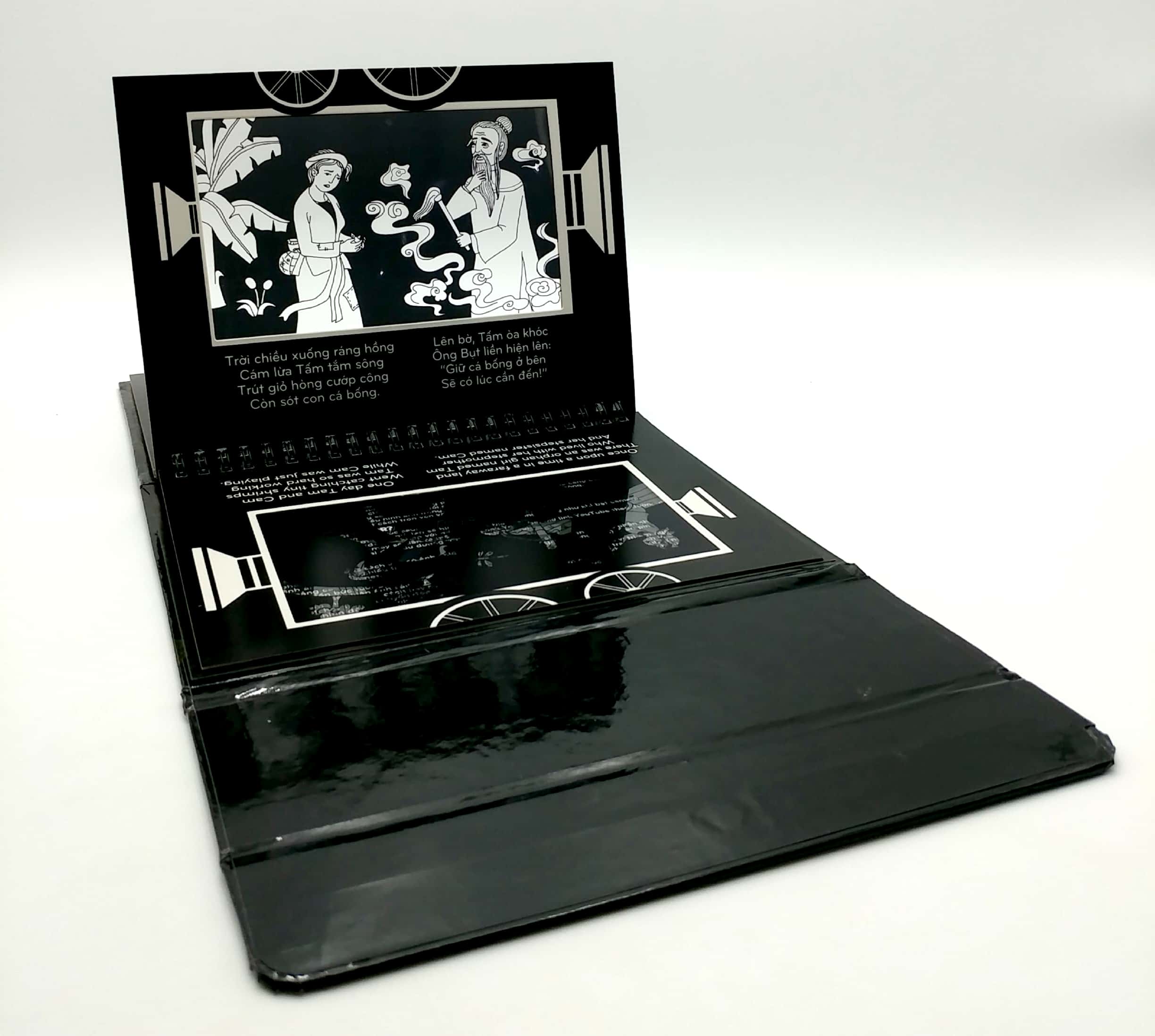 sách chiếu bóng - cinema book - rạp chiếu phim trong sách - tấm cám