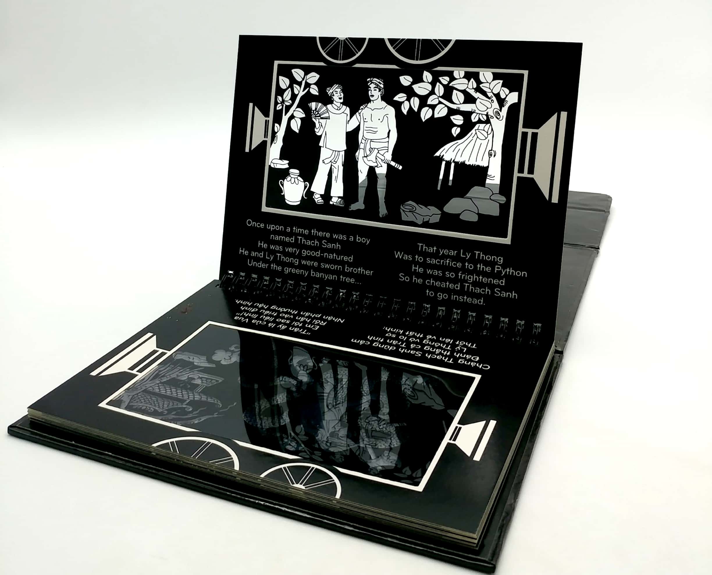 sách chiếu bóng - cinema book - rạp chiếu phim trong sách - thạch sanh