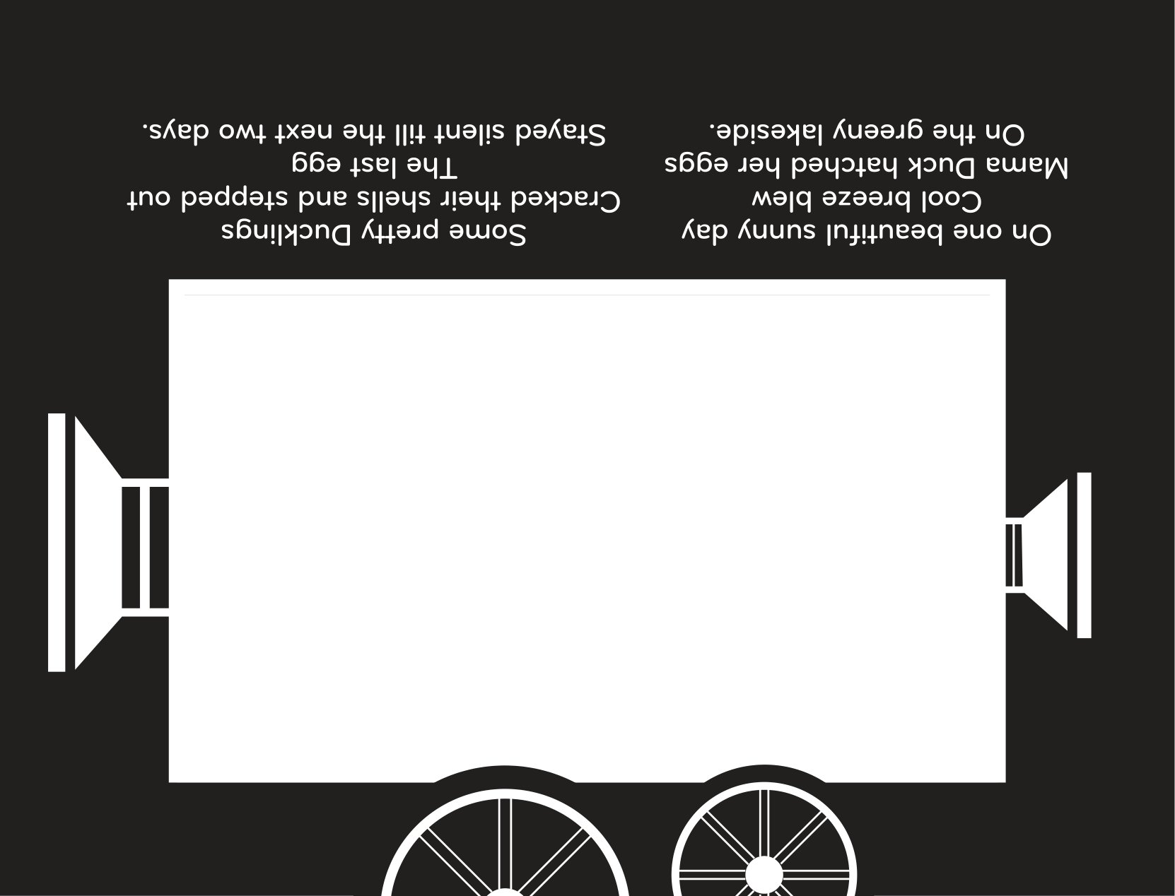 sách chiếu bóng - cinema book - rạp chiếu phim trong sách - vịt con xấu xí