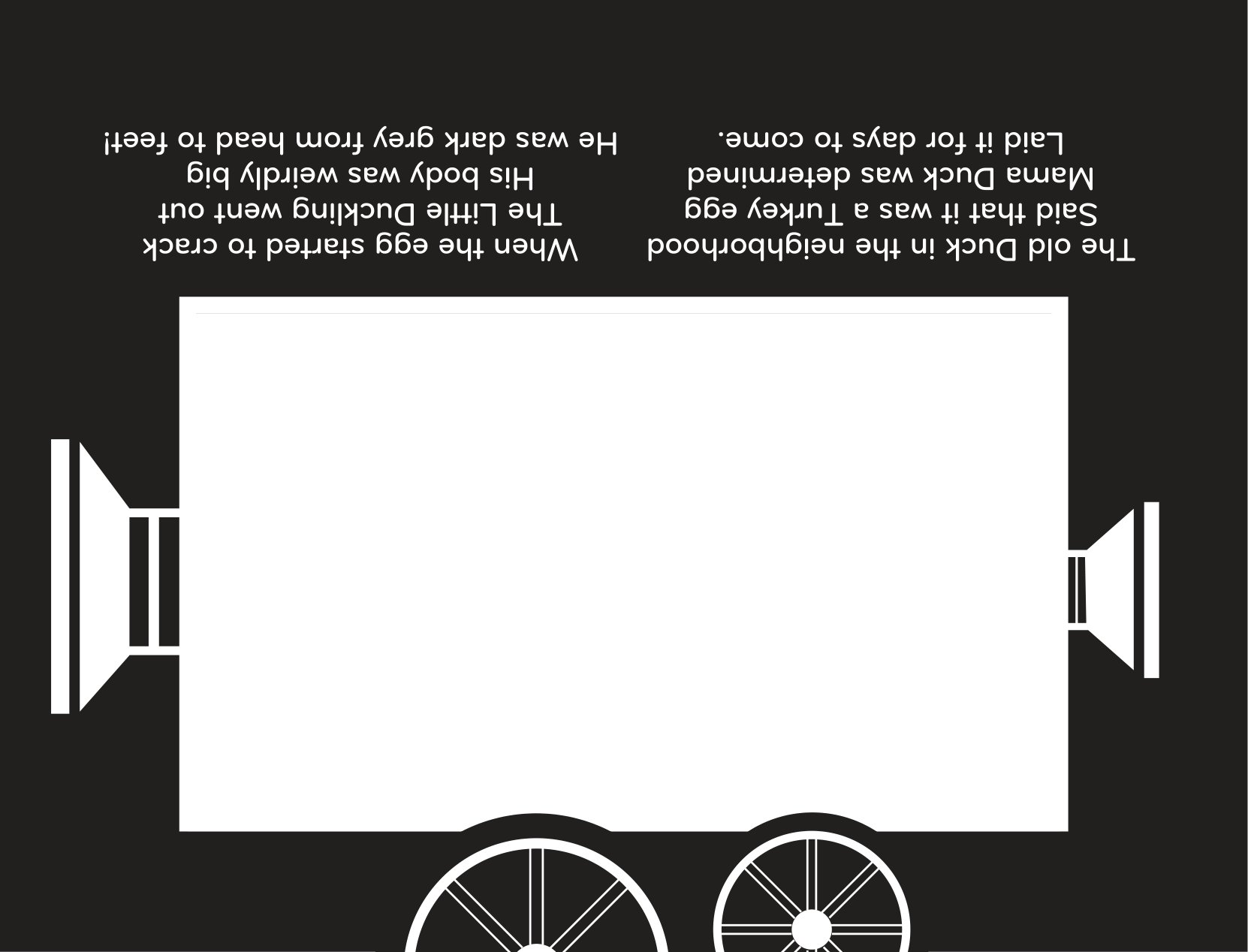 sách chiếu bóng - cinema book - rạp chiếu phim trong sách - vịt con xấu xí