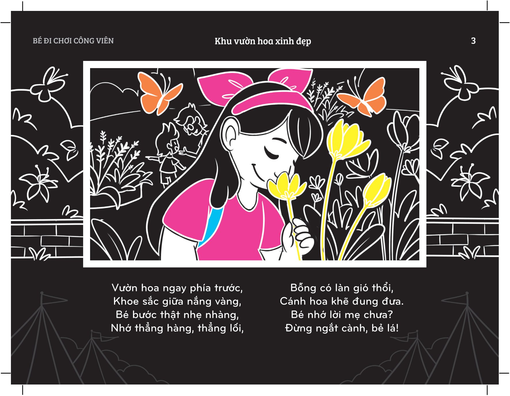 sách chiếu bóng thần kỳ - bé đi chơi công viên