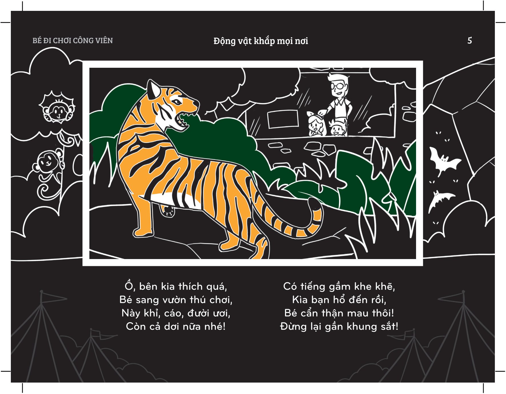 sách chiếu bóng thần kỳ - bé đi chơi công viên