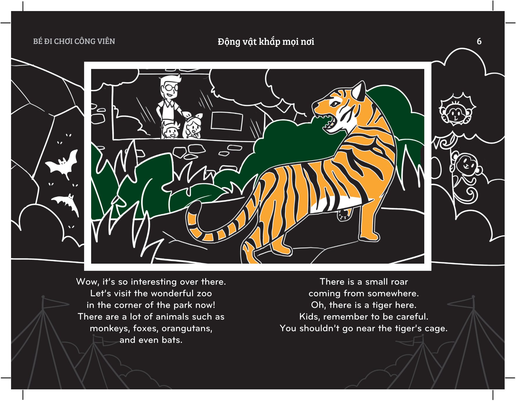 sách chiếu bóng thần kỳ - bé đi chơi công viên