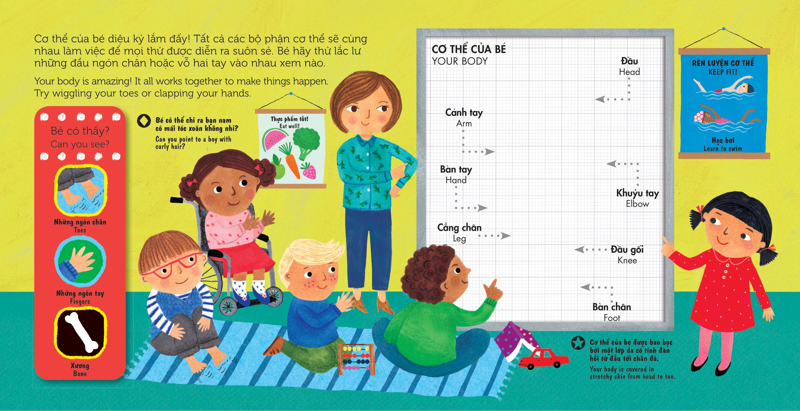 sách chuyển động - first explorers - my body - cơ thể người