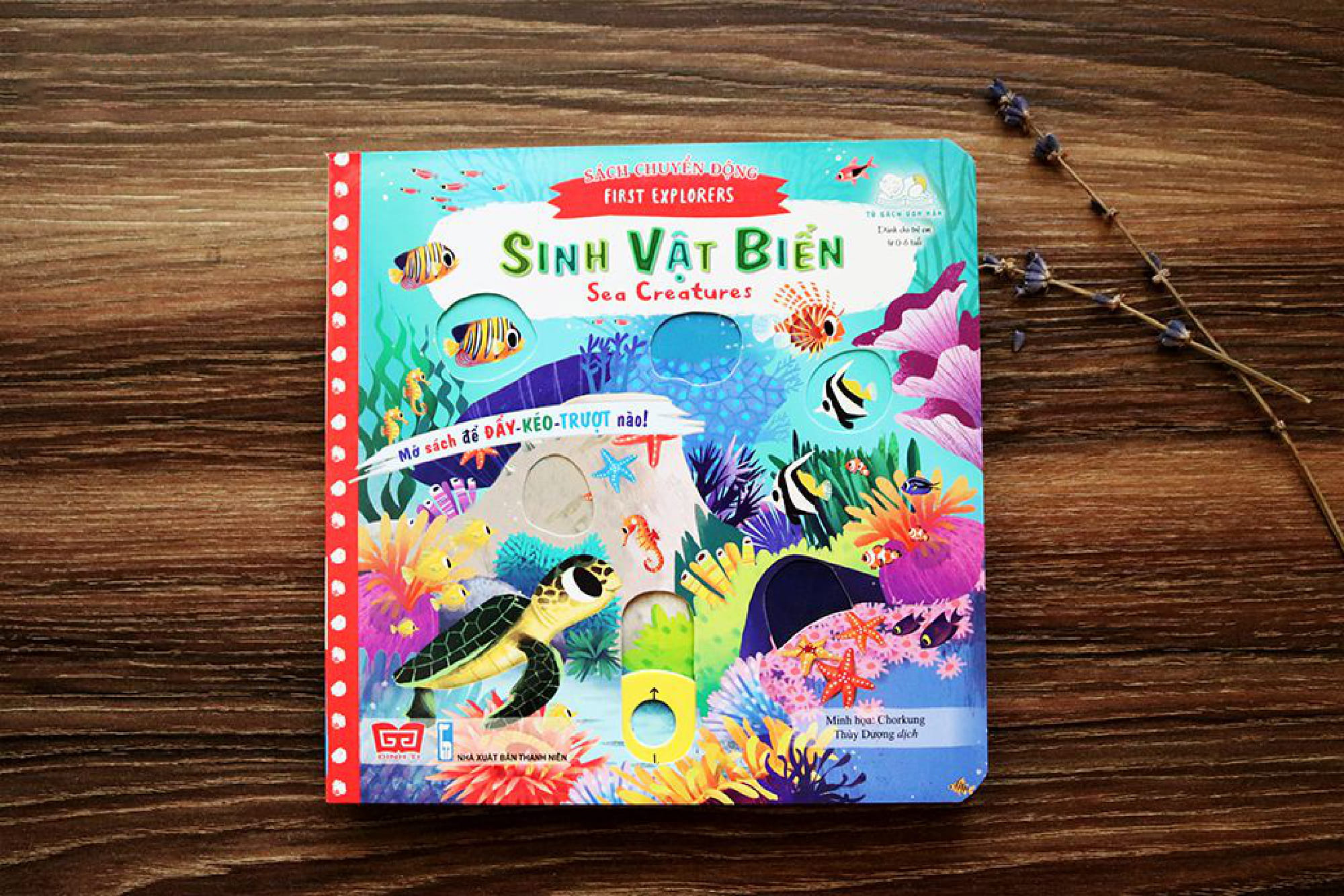 sách chuyển động - first explorers - sea creatures - sinh vật biển