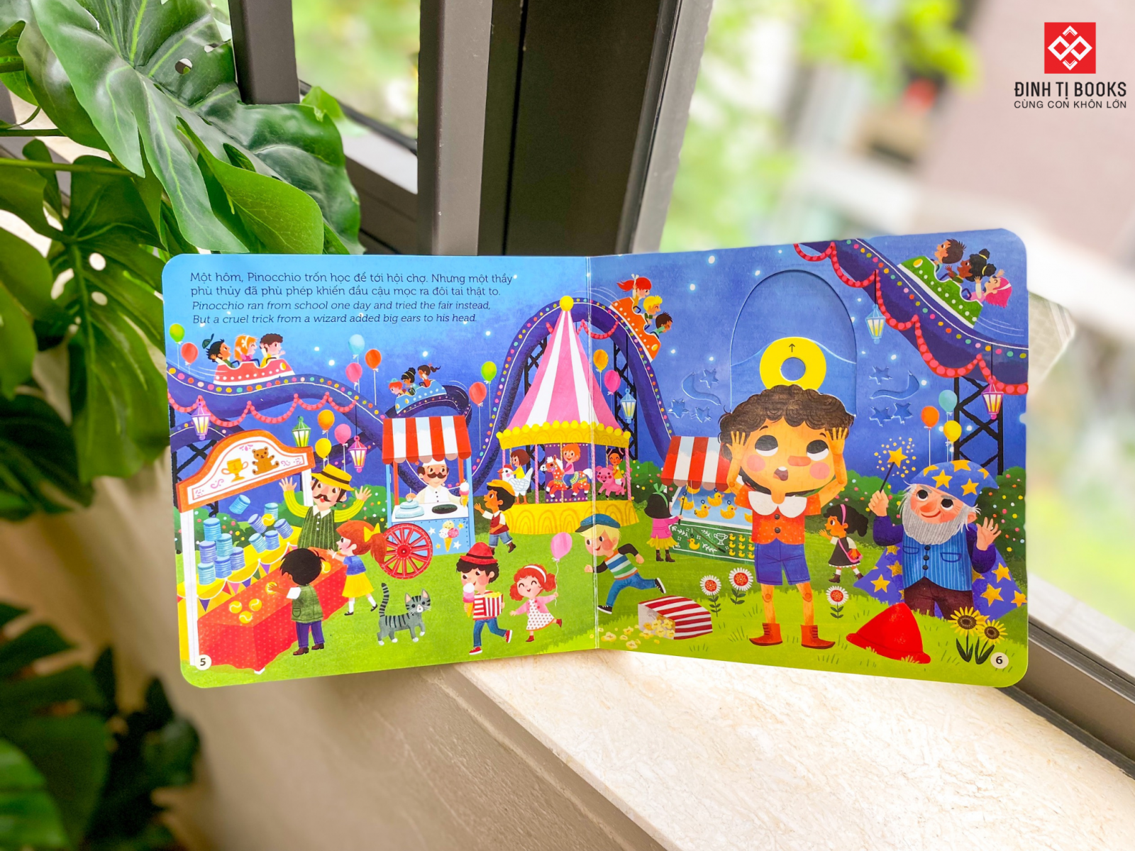 sách chuyển động - first stories - cậu bé người gỗ - pinocchio - bìa cứng