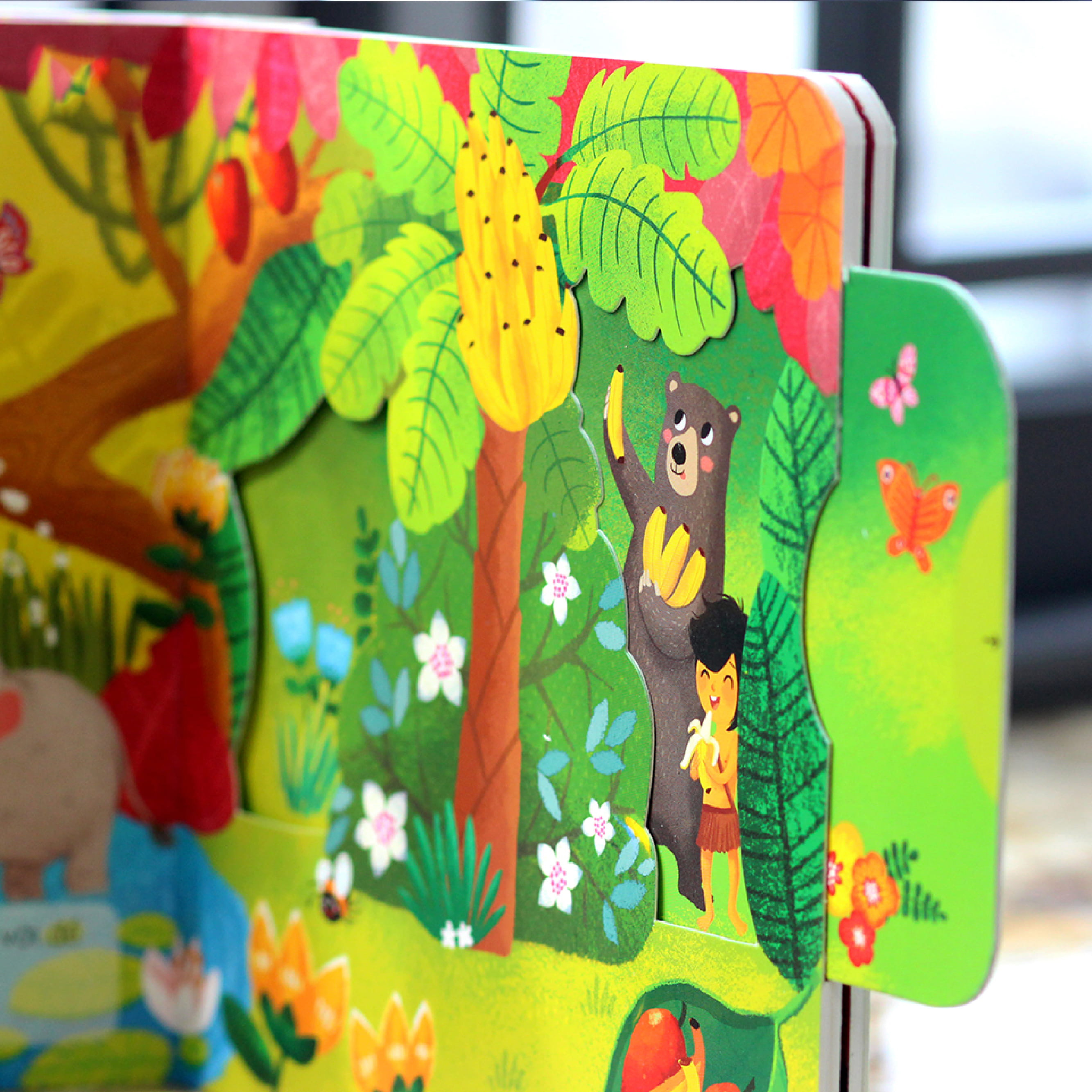 sách chuyển động - first stories - the jungle book - cậu bé rừng xanh