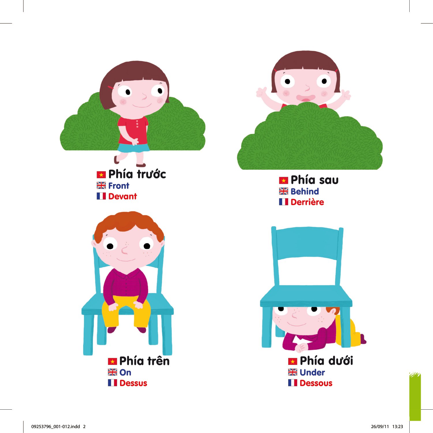 sách chuyển động thông minh đa ngữ việt - anh - pháp: các từ trái nghĩa - opposites - les contraires