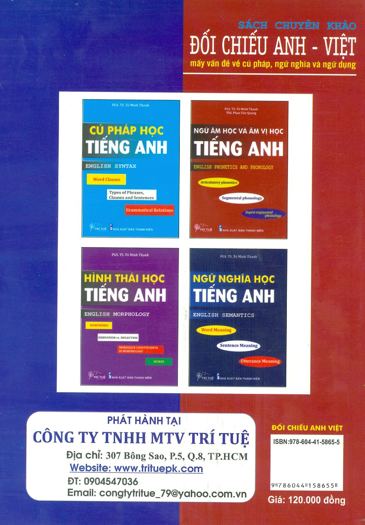sách chuyên khảo - đối chiếu anh-việt - mấy vấn đề về cú pháp-ngữ nghĩa và ngữ dụng