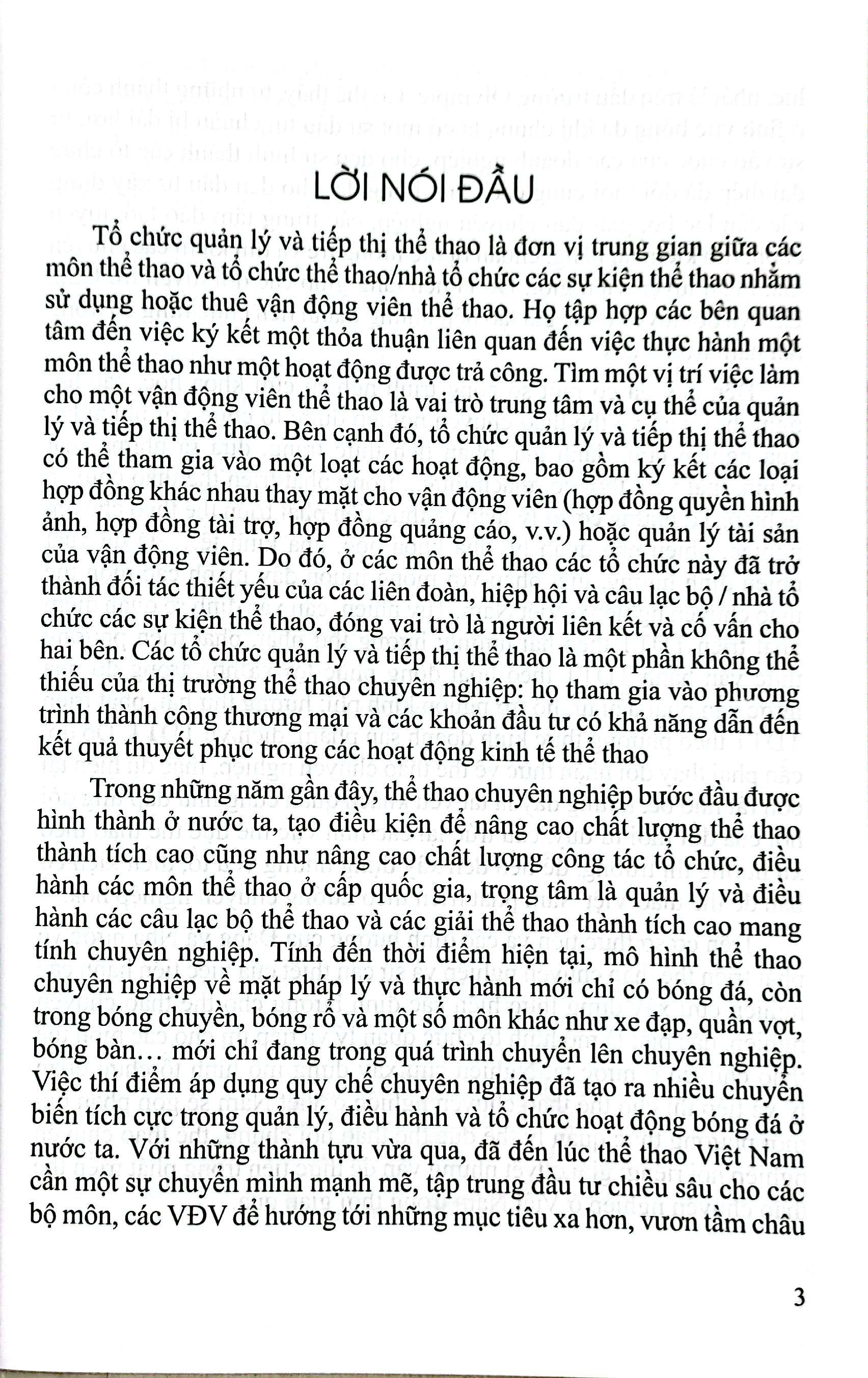 sách chuyên khảo - mô hình tổ chức quản lý và tiếp thị thể thao chuyên nghiệp tại việt nam