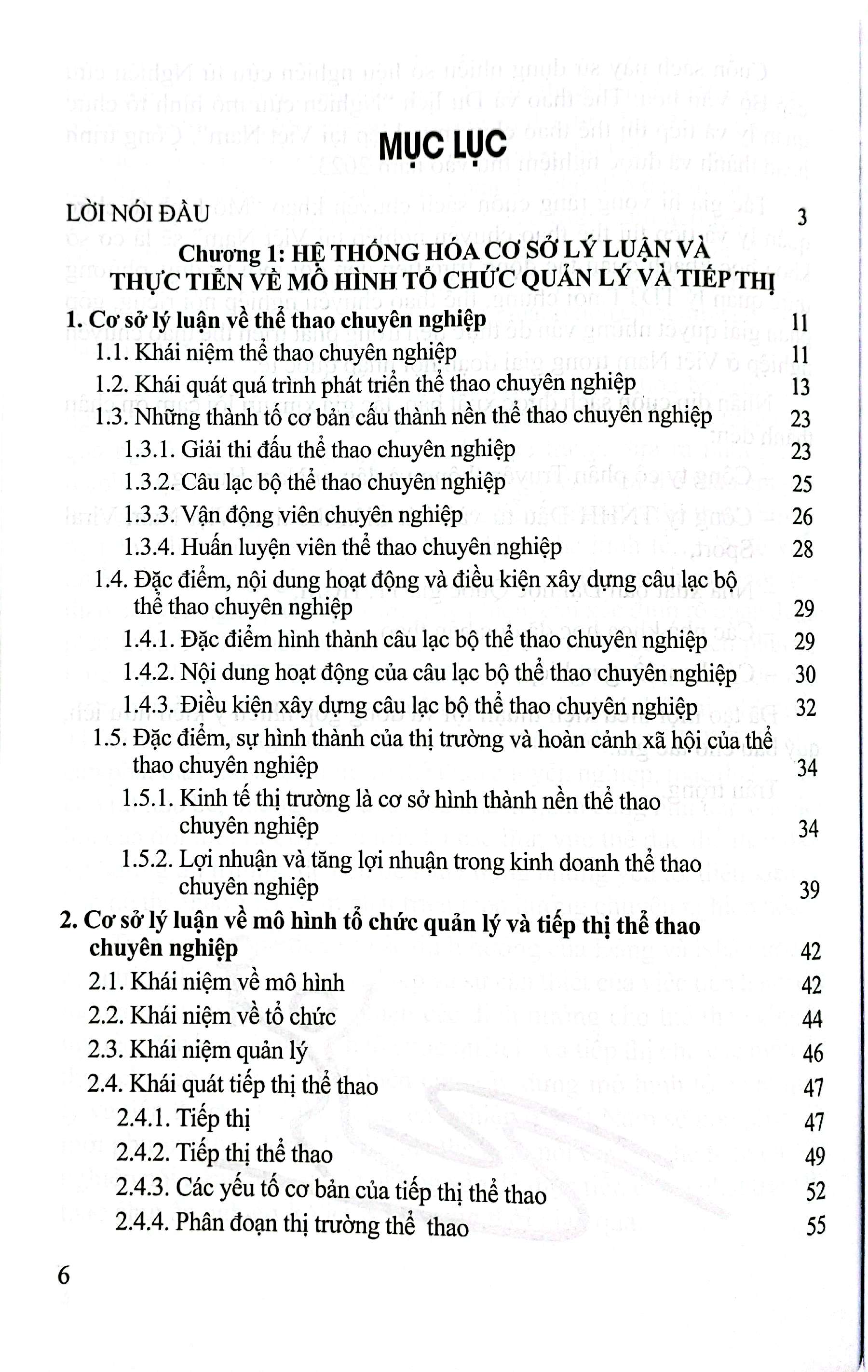 sách chuyên khảo - mô hình tổ chức quản lý và tiếp thị thể thao chuyên nghiệp tại việt nam
