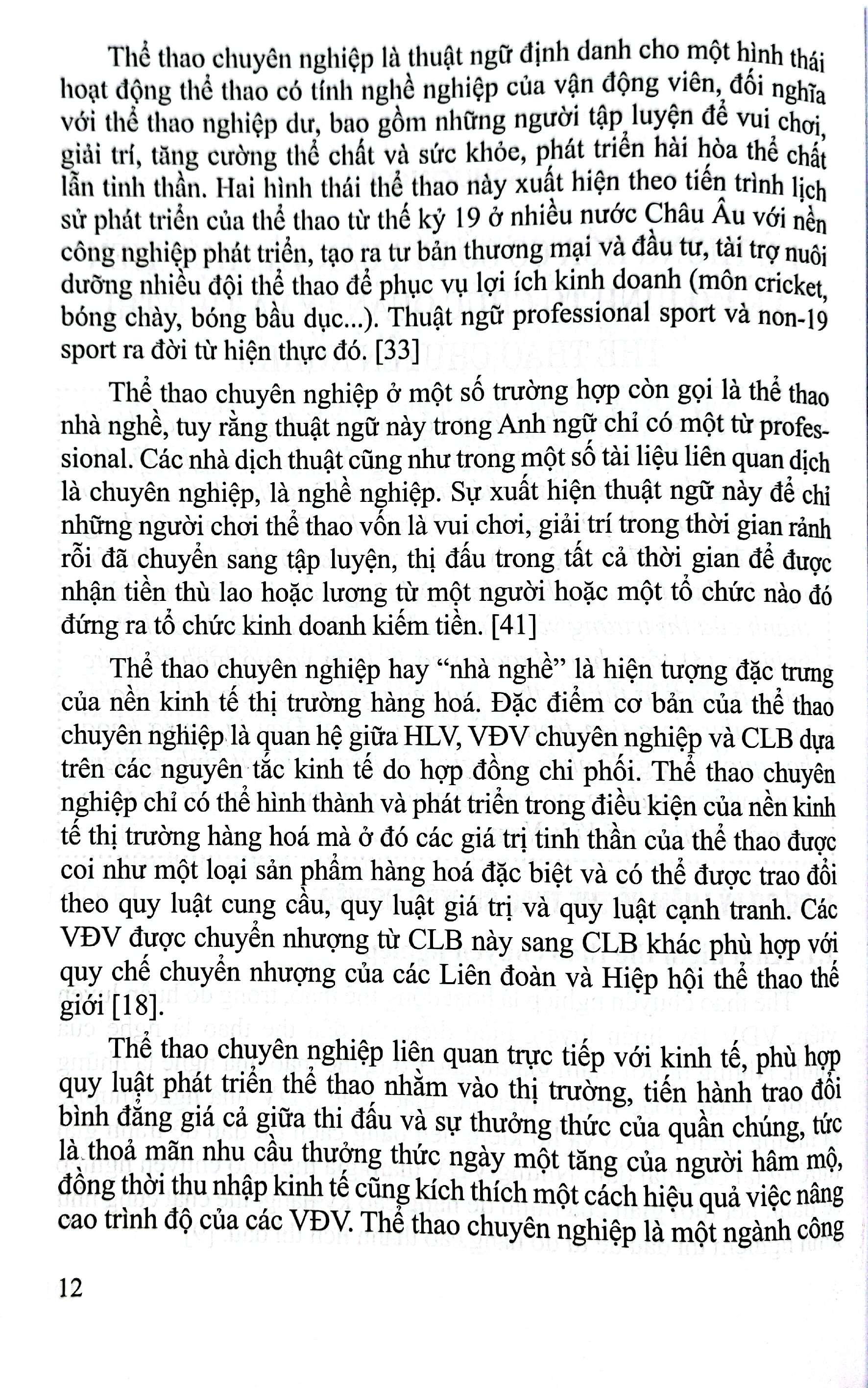 sách chuyên khảo - mô hình tổ chức quản lý và tiếp thị thể thao chuyên nghiệp tại việt nam