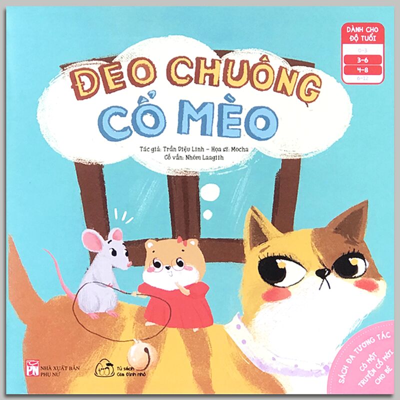 sách đa tương tác - có một truyện cổ mới cho bé: đeo chuông cổ mèo (dành cho bé 3-8 tuổi)
