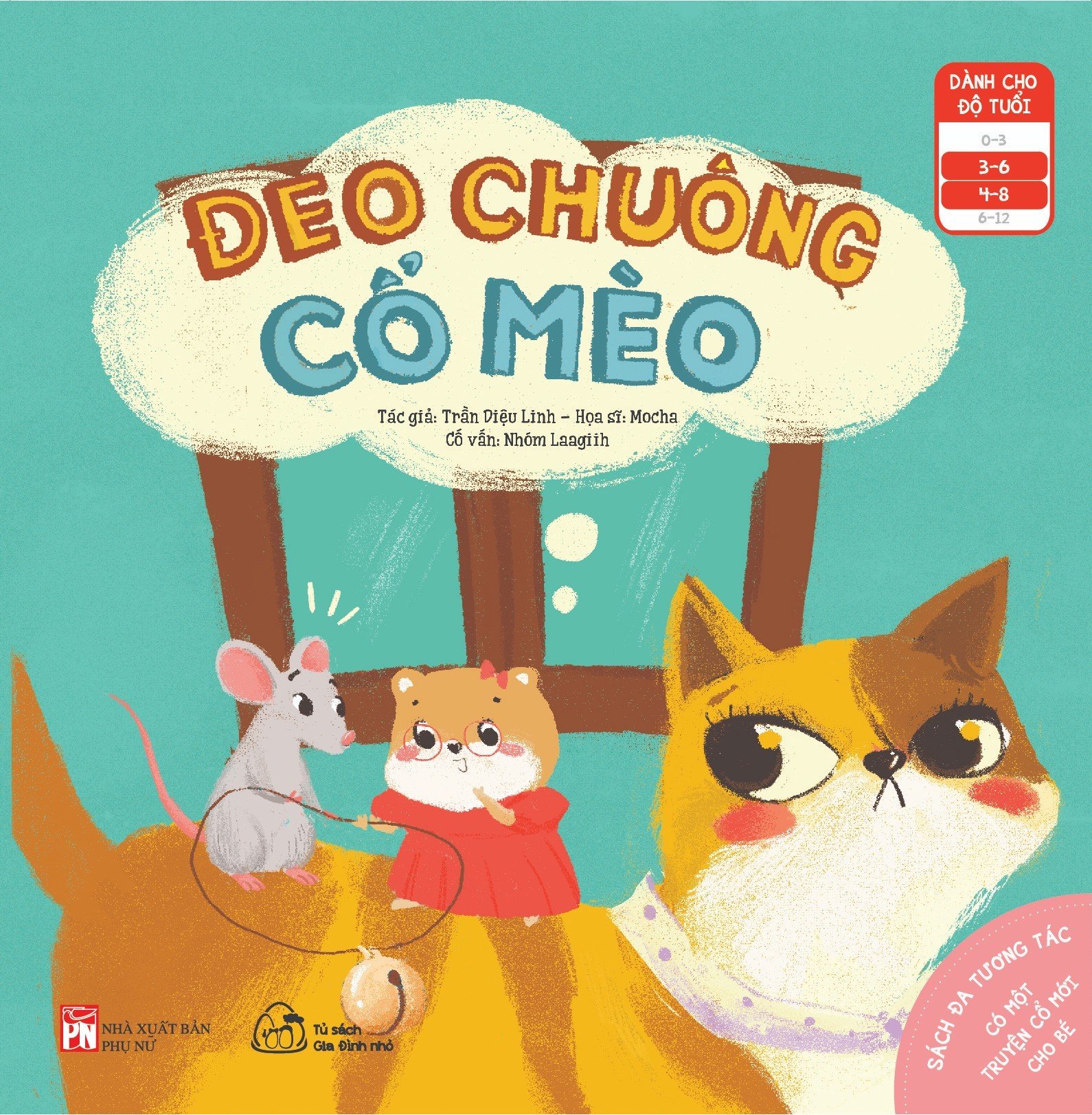 sách đa tương tác - có một truyện cổ mới cho bé: đeo chuông cổ mèo (dành cho bé 3-8 tuổi)