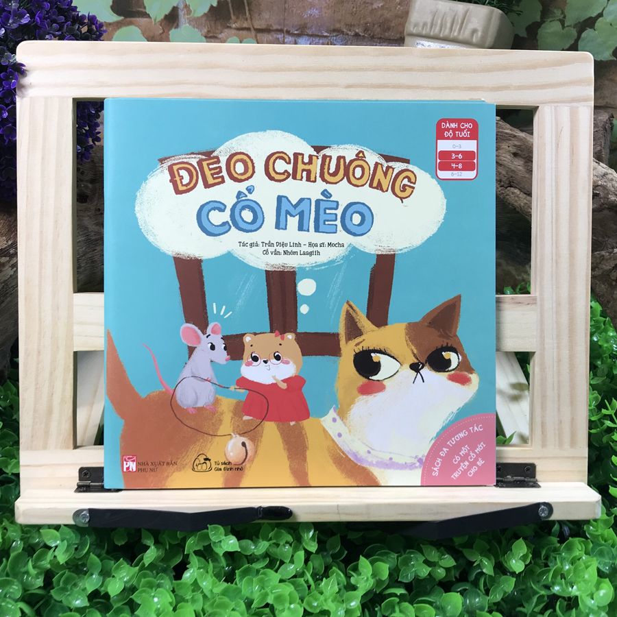 sách đa tương tác - có một truyện cổ mới cho bé: đeo chuông cổ mèo (dành cho bé 3-8 tuổi)