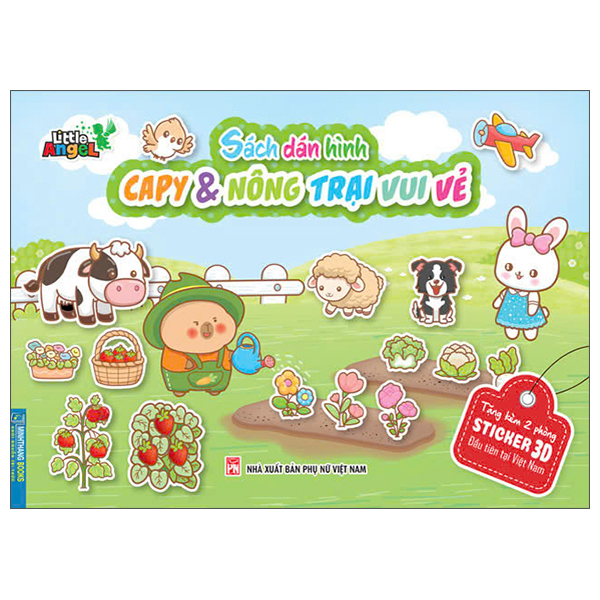 sách dán hình - capy và nông trại vui vẻ