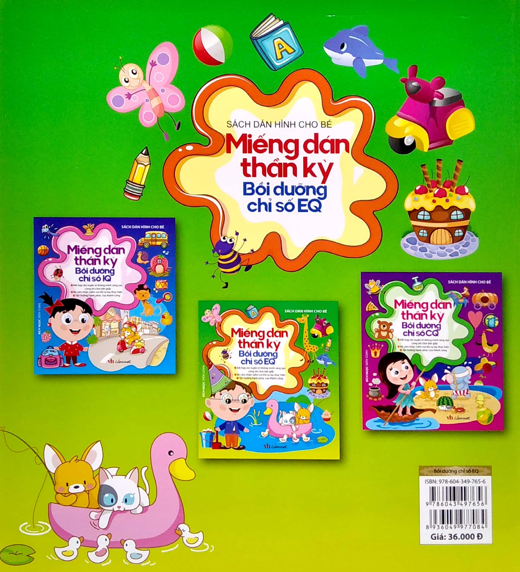 sách dán hình cho bé - miếng dán thần kỳ - bồi dưỡng chỉ số eq