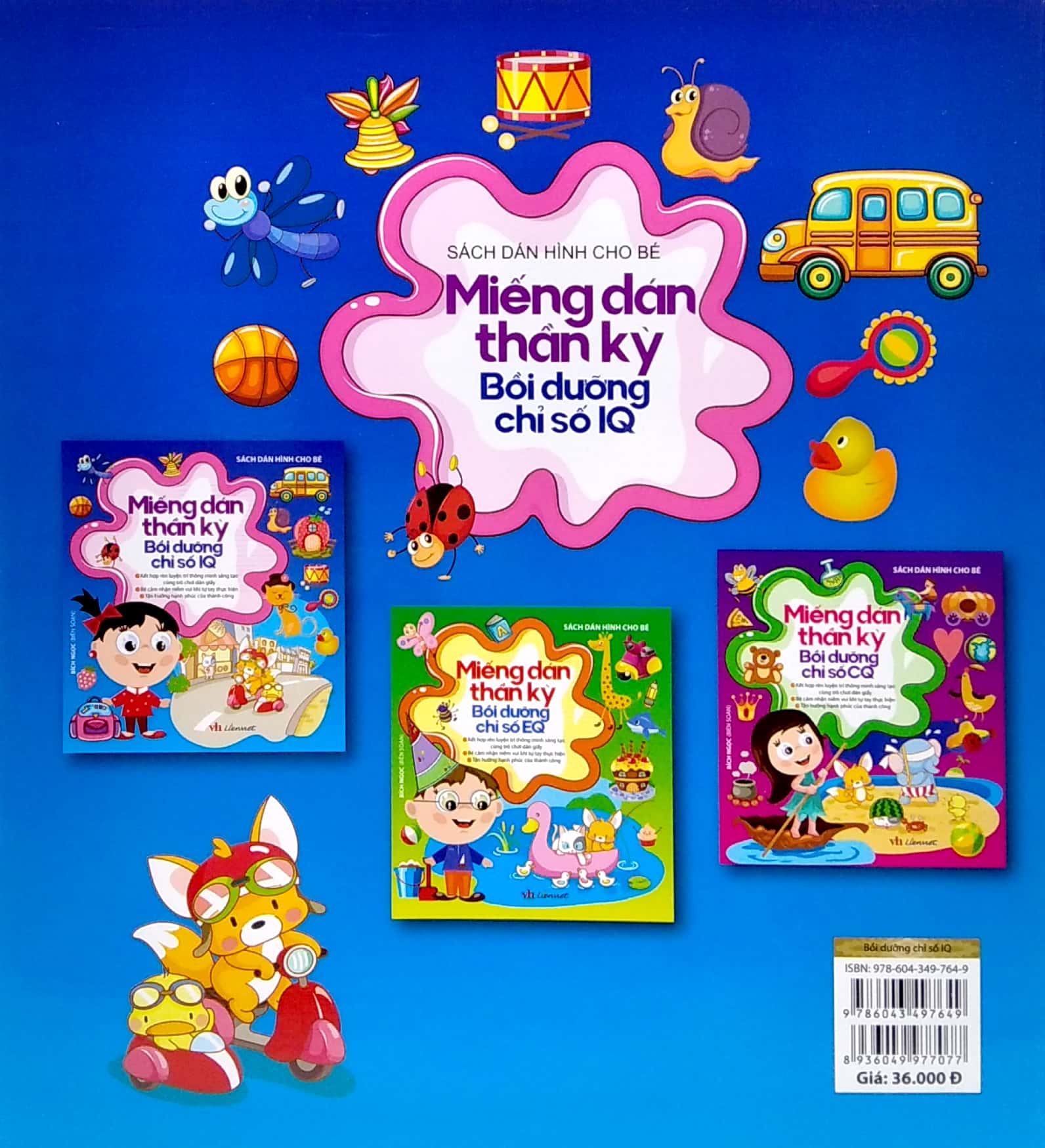 sách dán hình cho bé - miếng dán thần kỳ - bồi dưỡng chỉ số iq