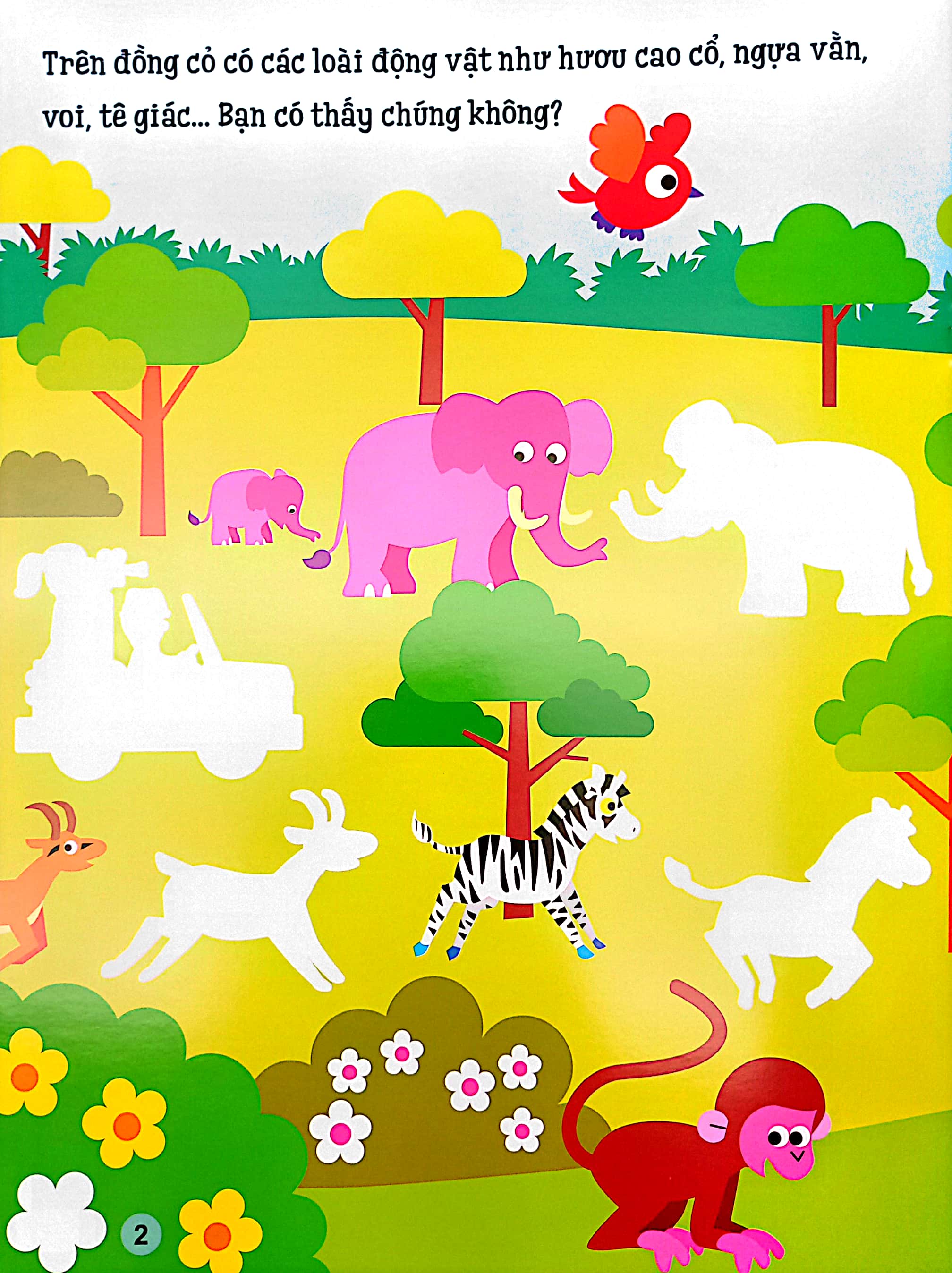 sách dán hình đầu đời cho bé - động vật hoang dã