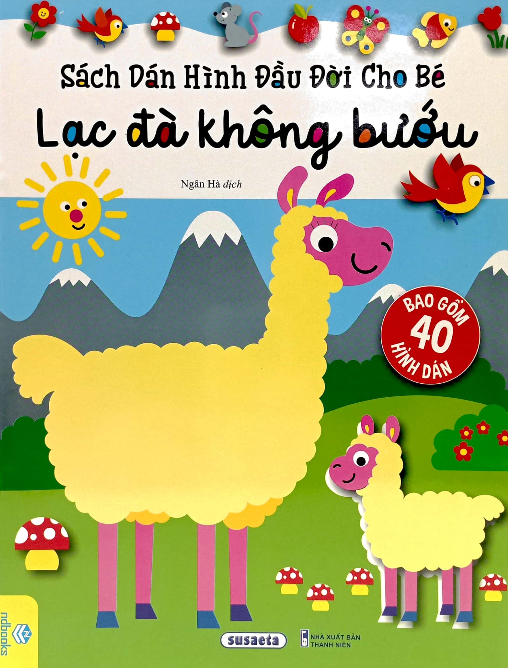 sách dán hình đầu đời cho bé: lạc đà không bướu