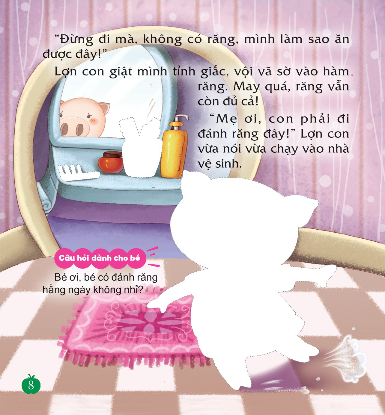 sách dán hình dạy trẻ thói quen tốt - đừng quên đánh răng