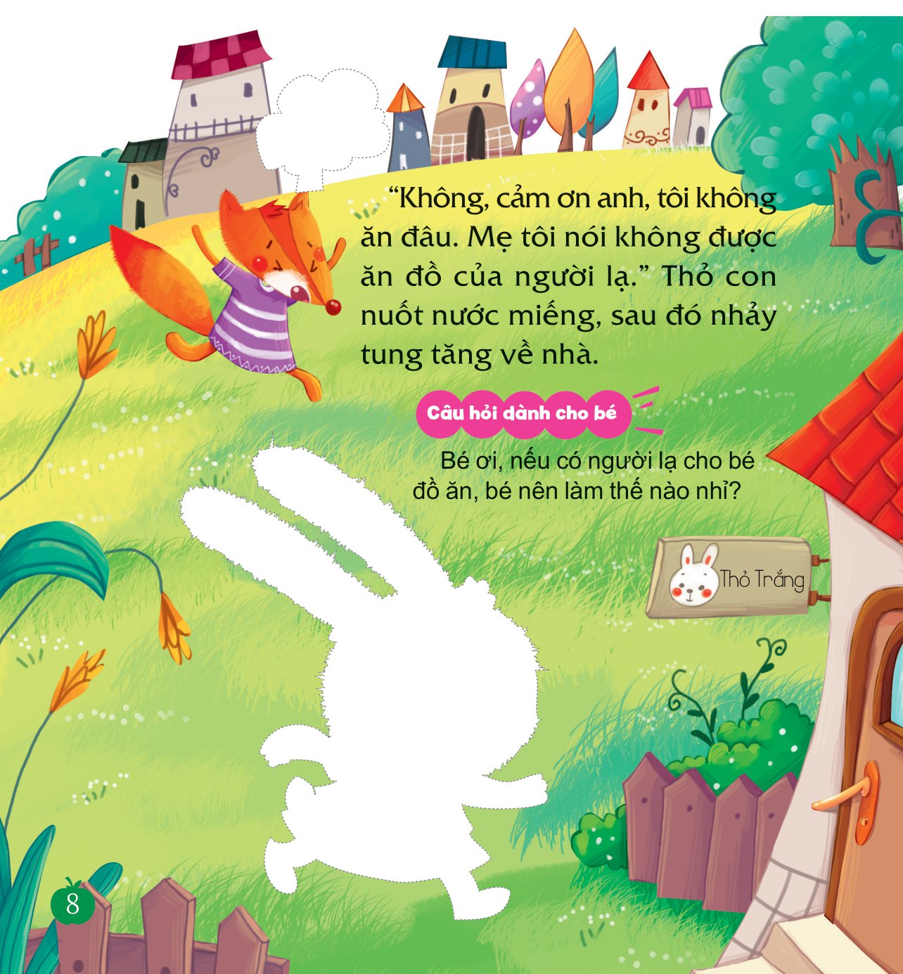 sách dán hình dạy trẻ thói quen tốt - không ăn đồ của người lạ