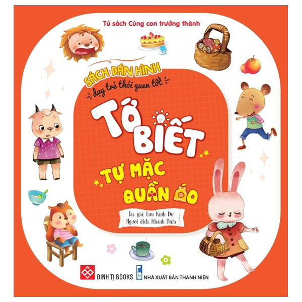 sách dán hình dạy trẻ thói quen tốt - tớ biết tự mặc quần áo