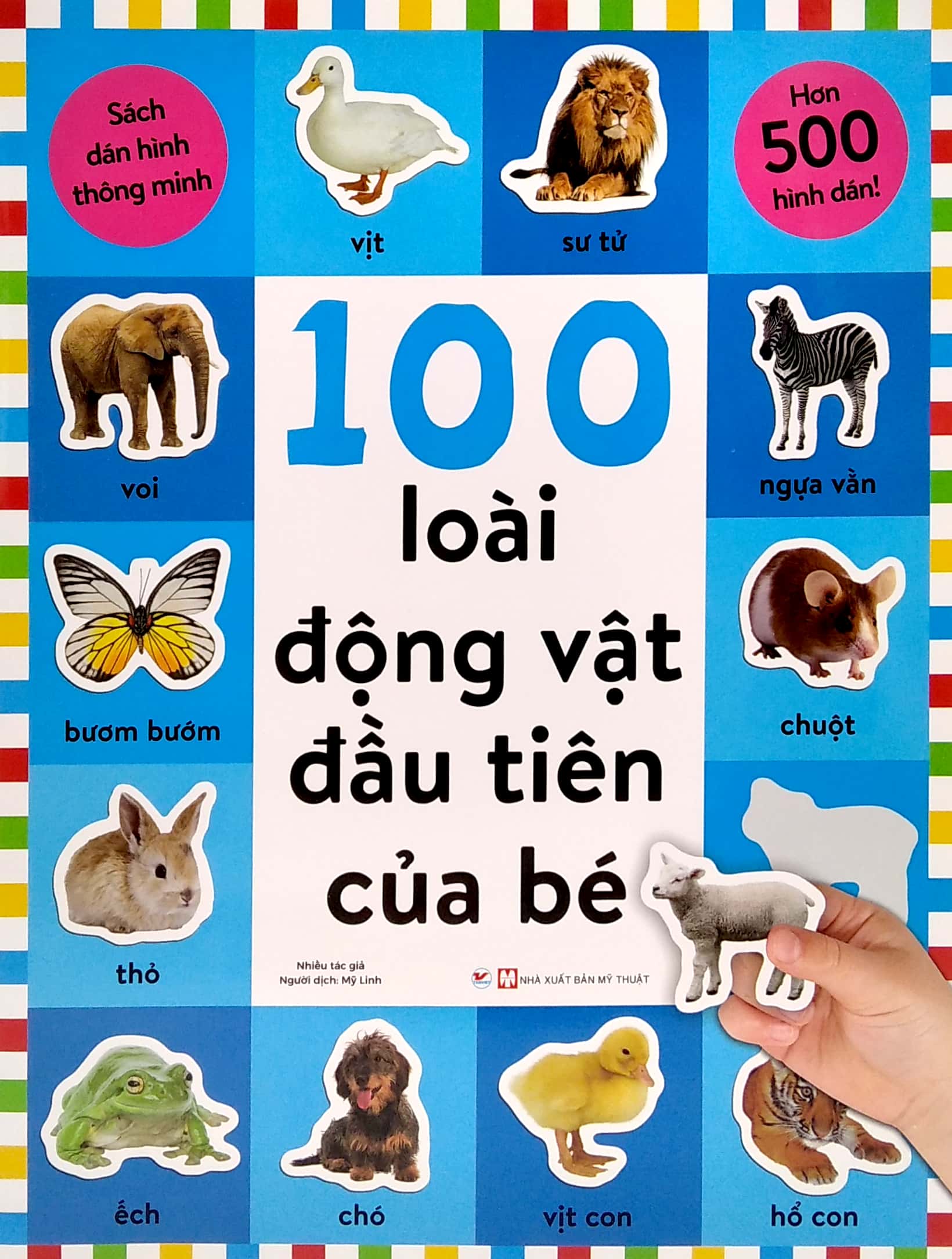 sách dán hình thông minh - 100 loài động vật đầu tiên của bé