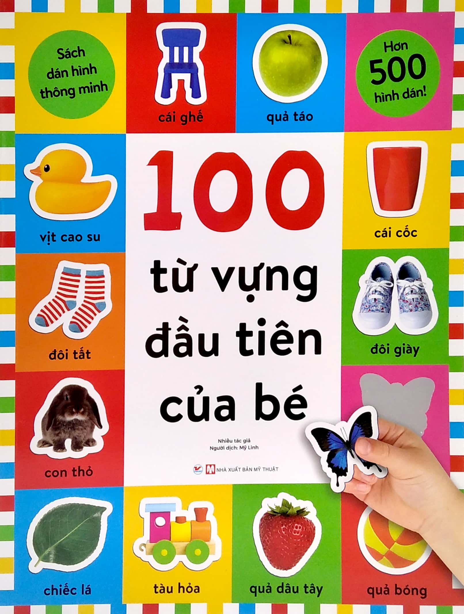 sách dán hình thông minh - 100 từ vựng đầu tiên của bé