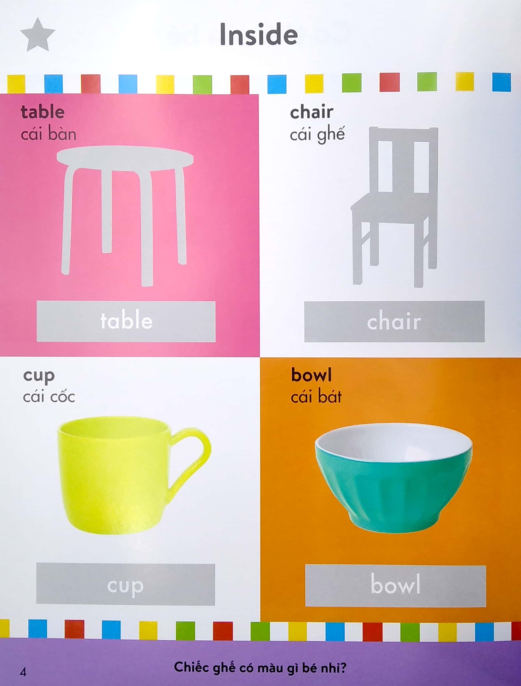 sách dán hình thông minh - 100 từ vựng đầu tiên của bé