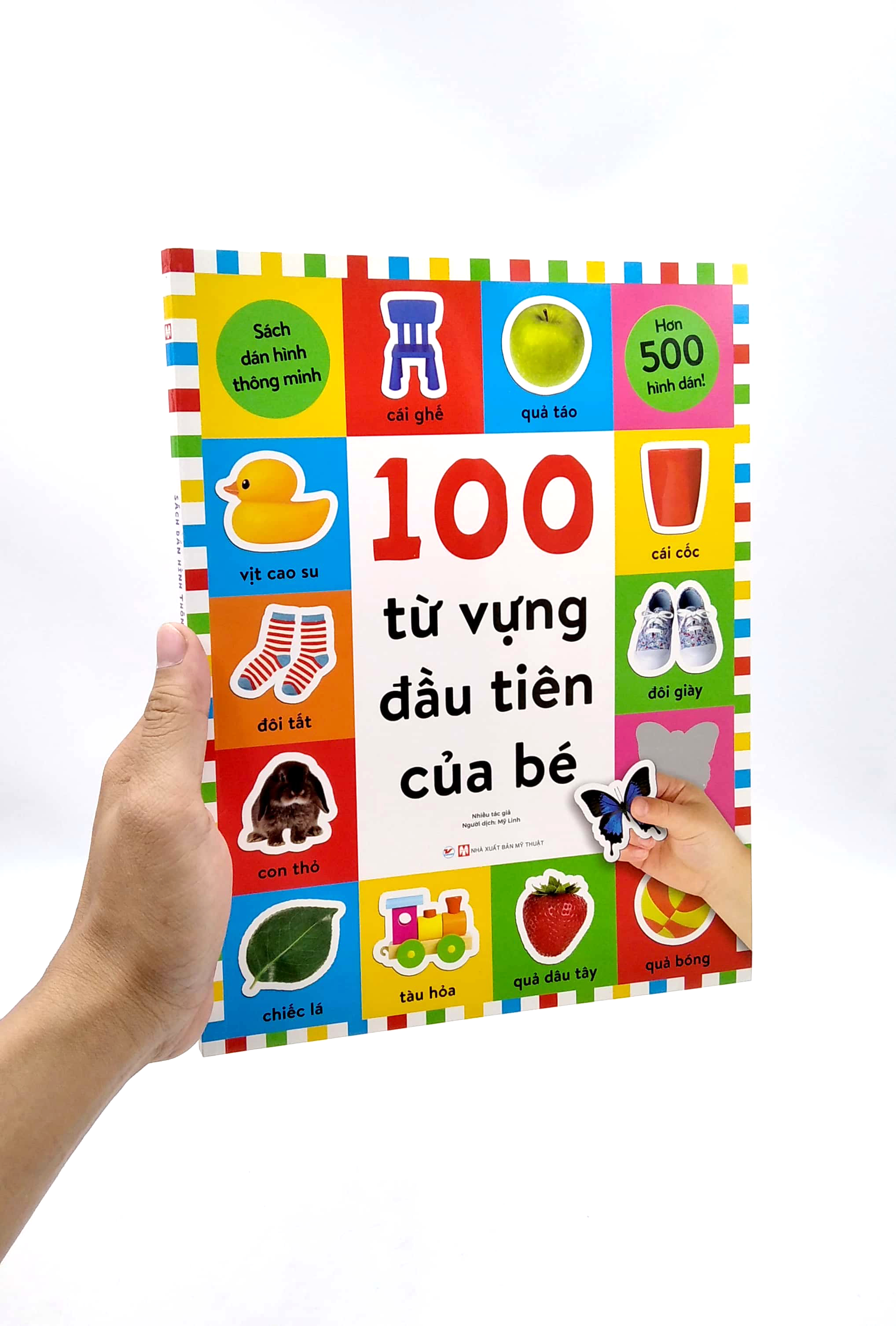 sách dán hình thông minh - 100 từ vựng đầu tiên của bé