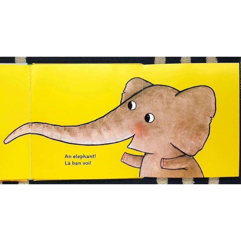 sách đố vui lật giở song ngữ - đoán xem ai? - bìa cứng