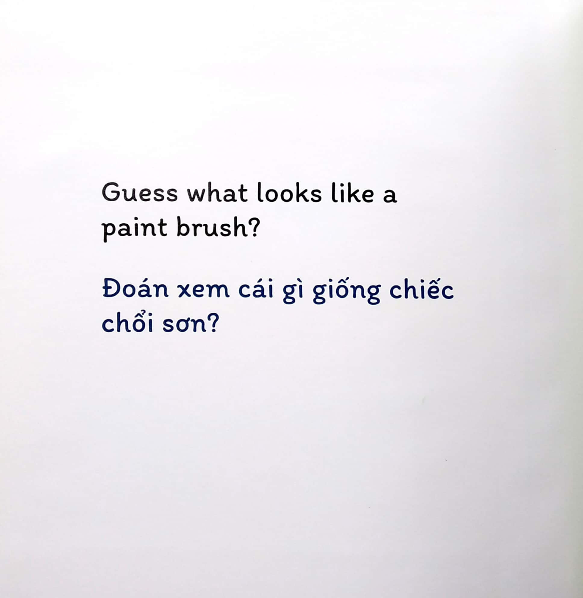 sách đố vui lật giở song ngữ - đoán xem là gì?